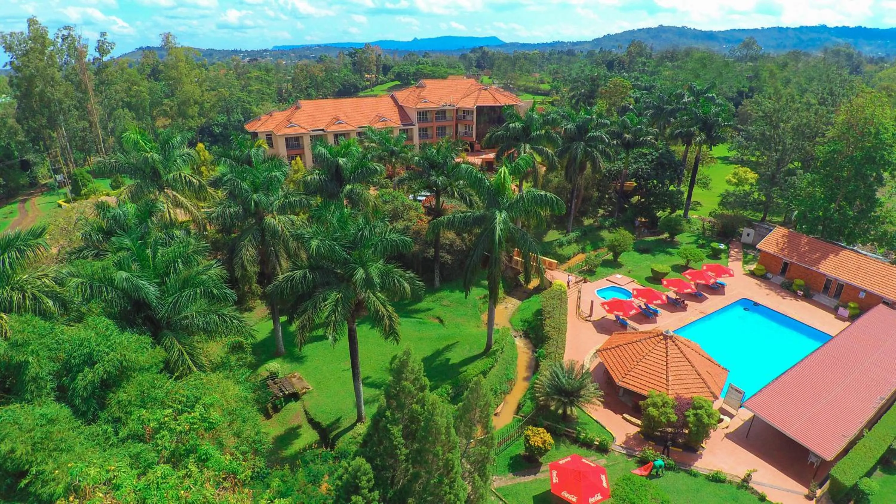 Bird's eye view in Mbale Resort Hotel