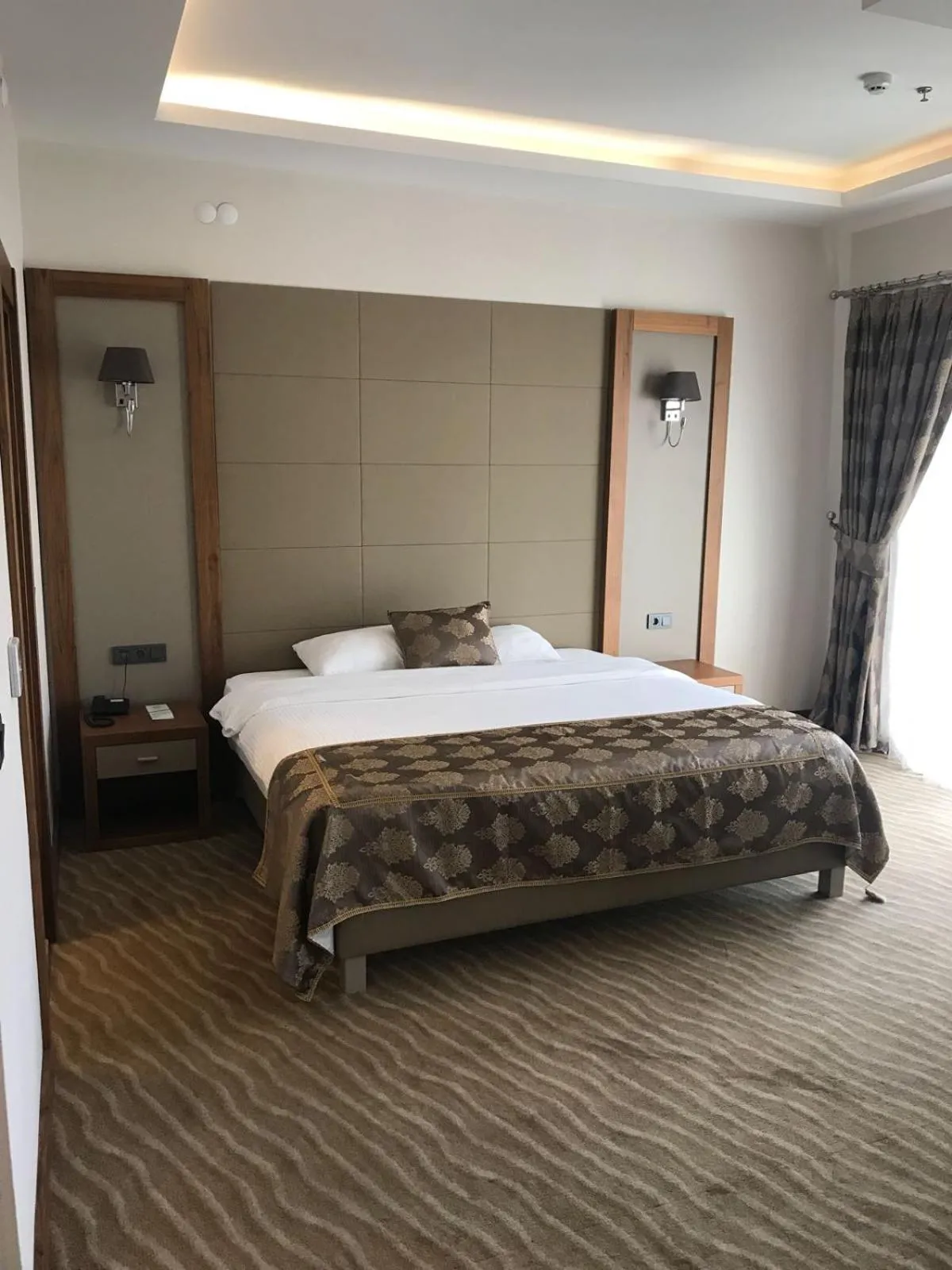 Bed in YZE Pırlanta Hotel