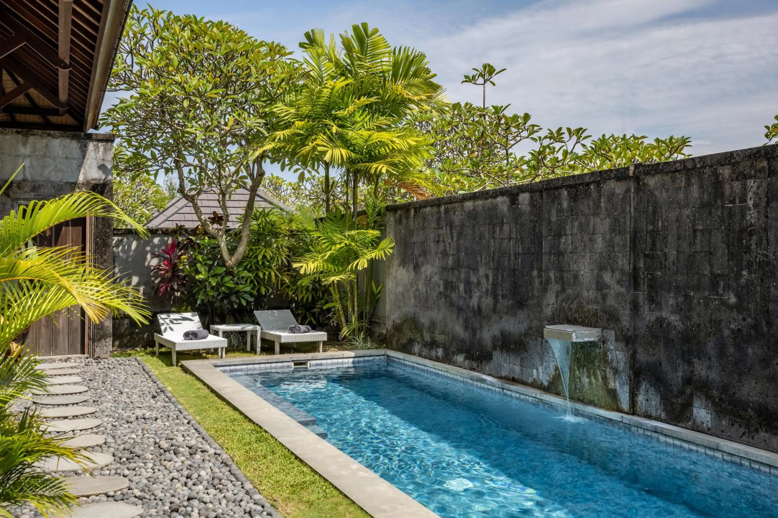 Pool view in Theanna Villa and Spa Canggu