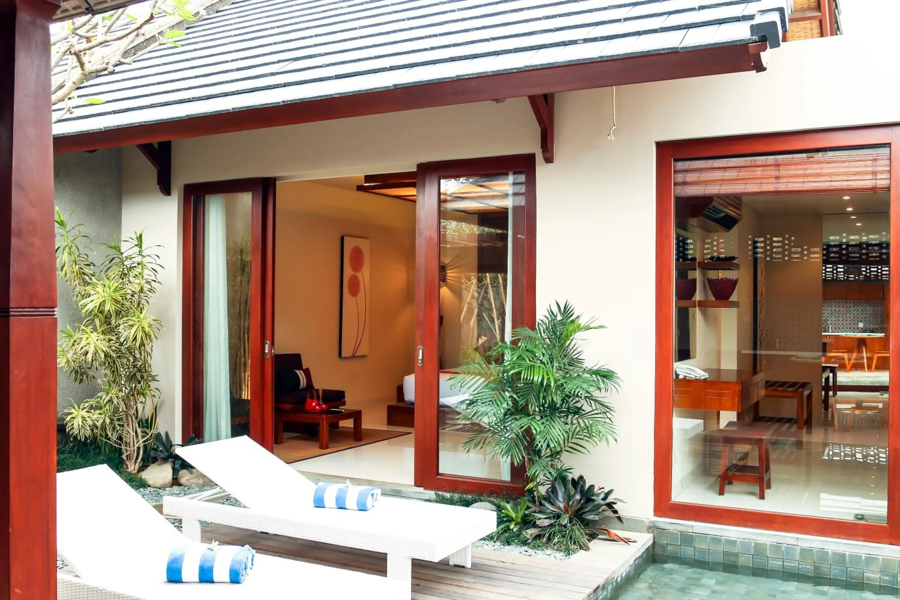 Patio in Theanna Villa and Spa Canggu