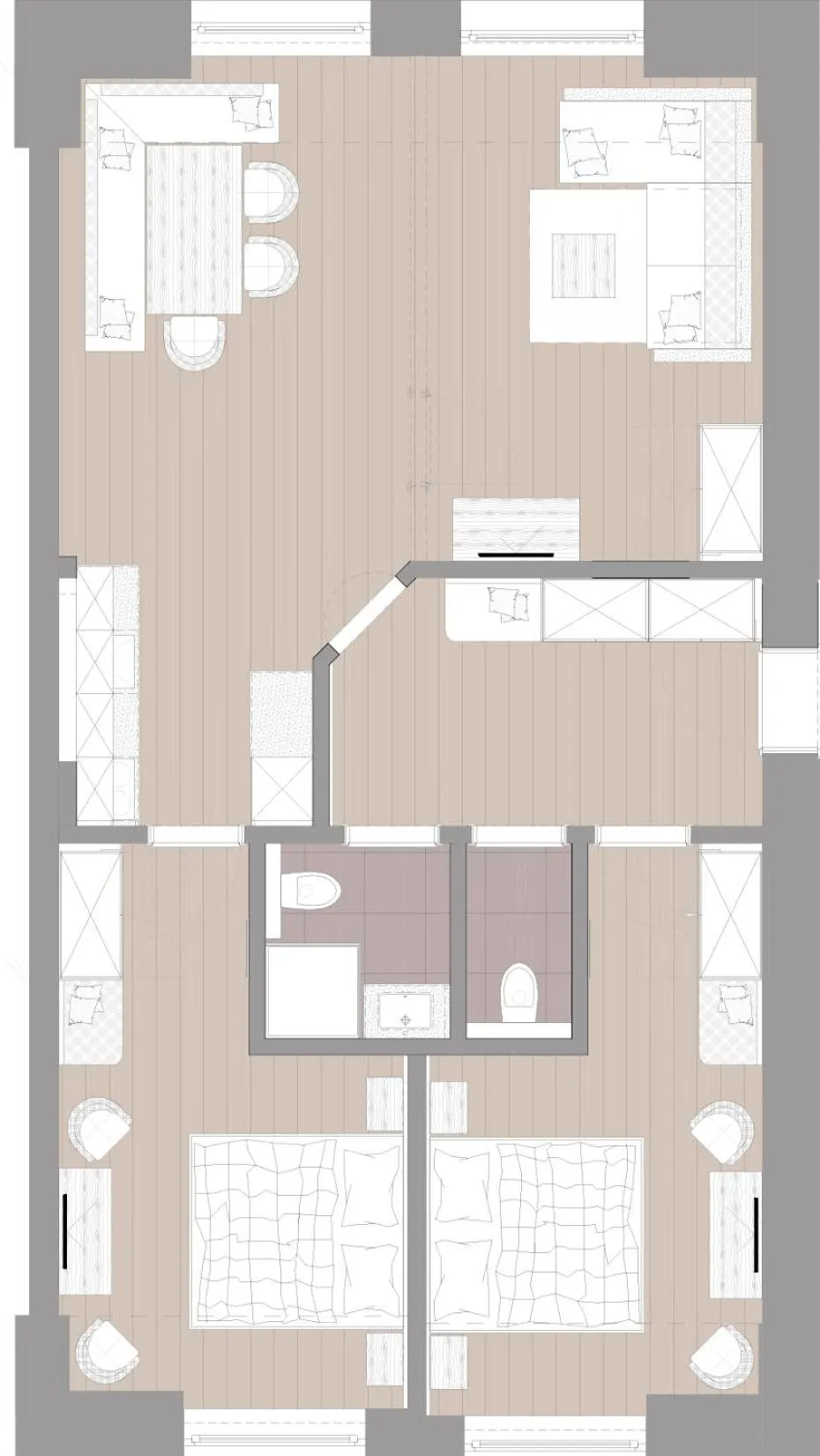 Floor plan in Pension Thainerhof