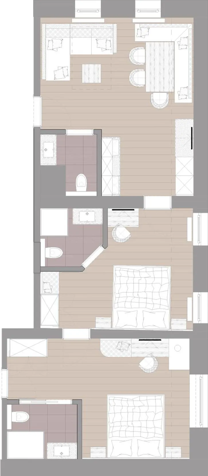 Floor plan in Pension Thainerhof
