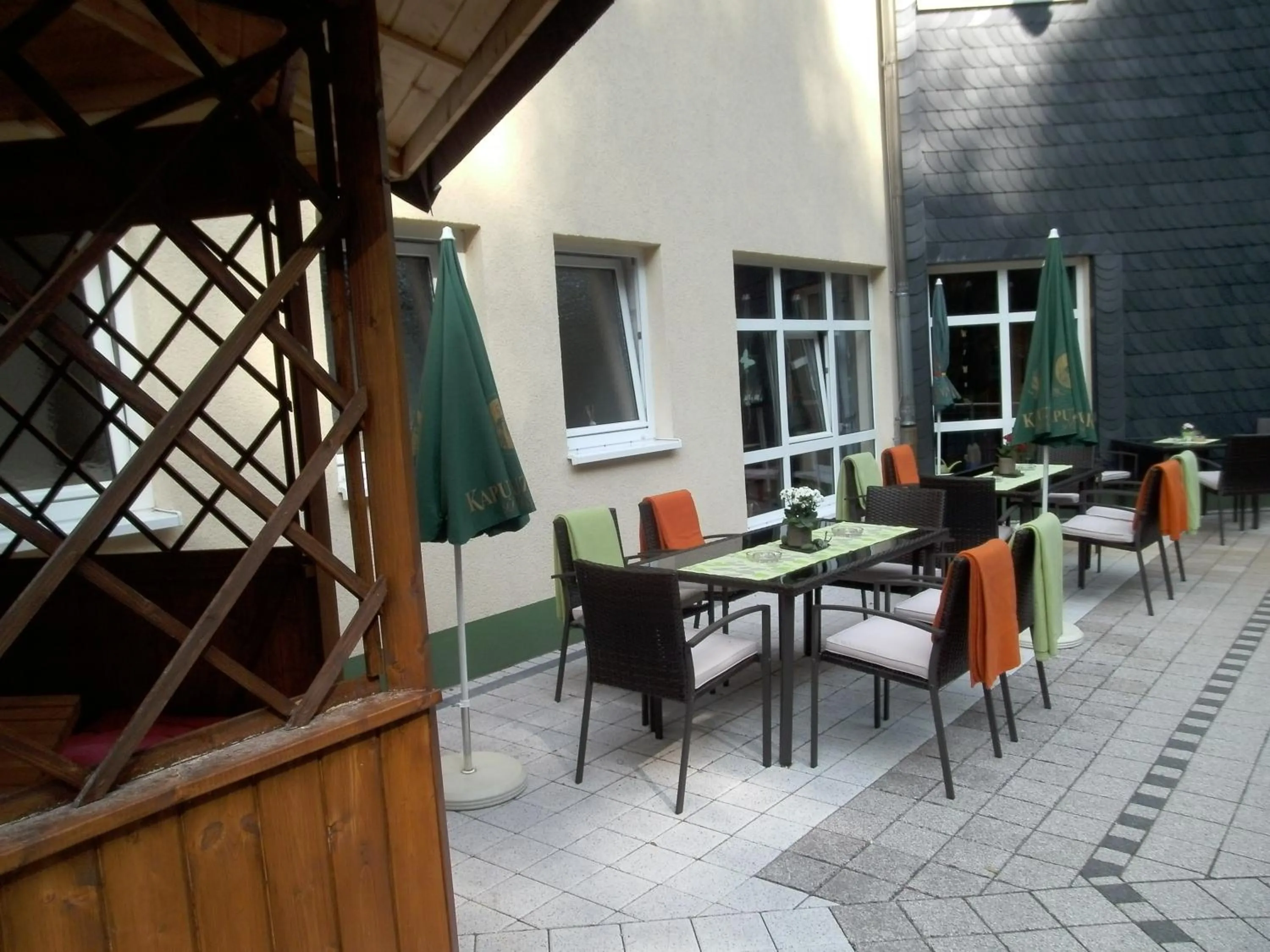 Balcony/Terrace in Hotel Am Wald -GARNI-