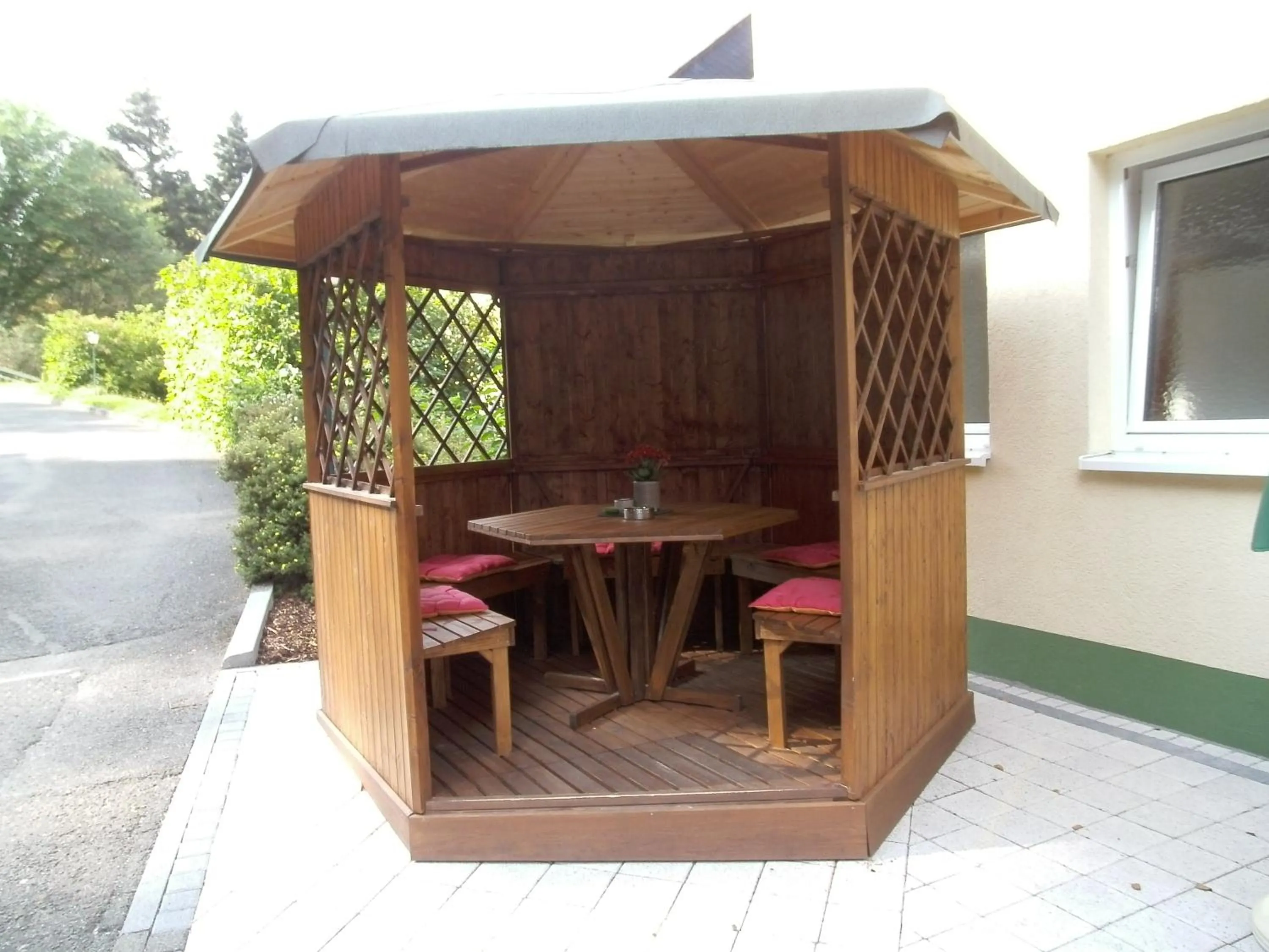 Balcony/Terrace in Hotel Am Wald -GARNI-