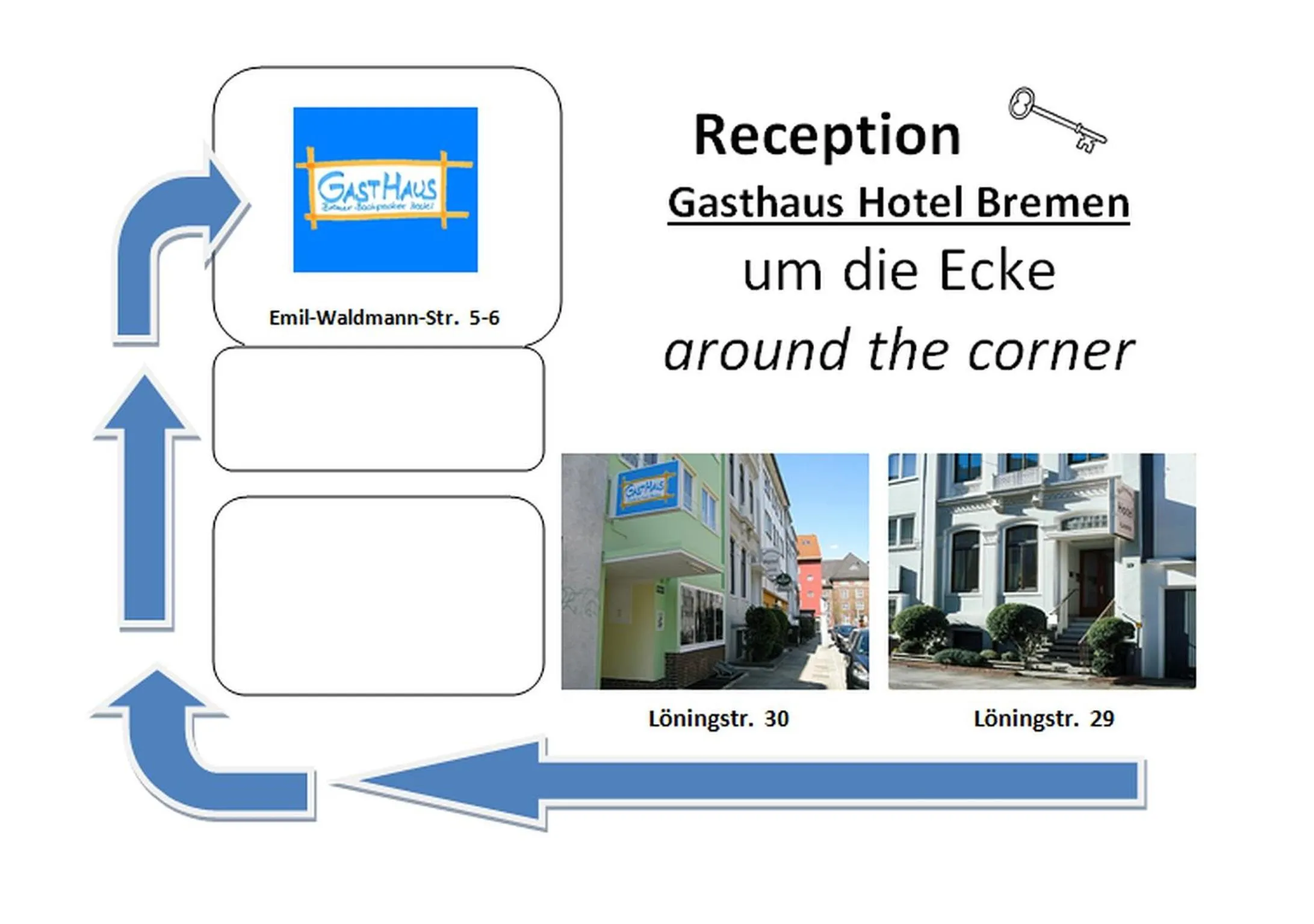 Lobby or reception in GastHaus Hotel Bremen
