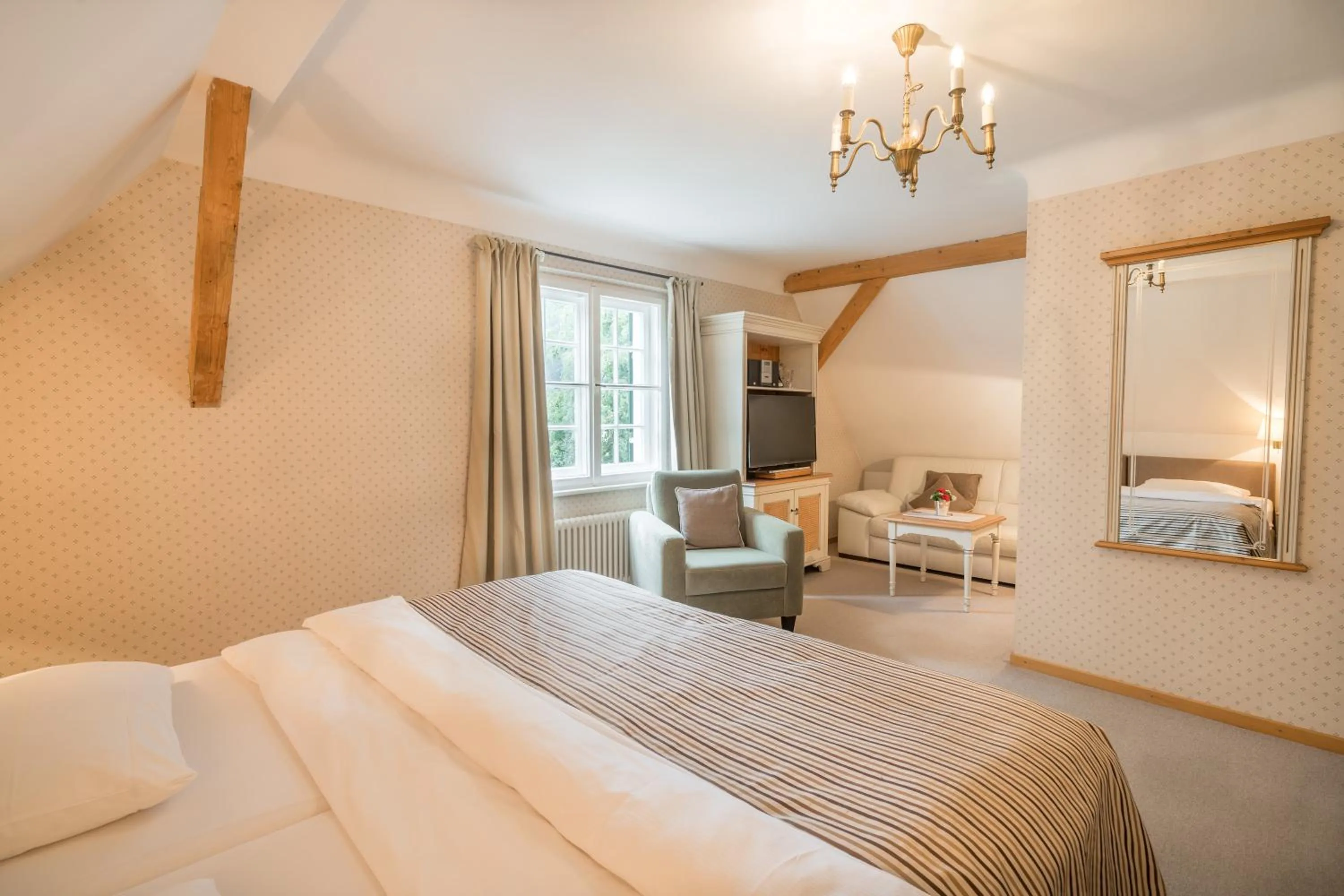 Bed in Geldernhaus Hotel garni