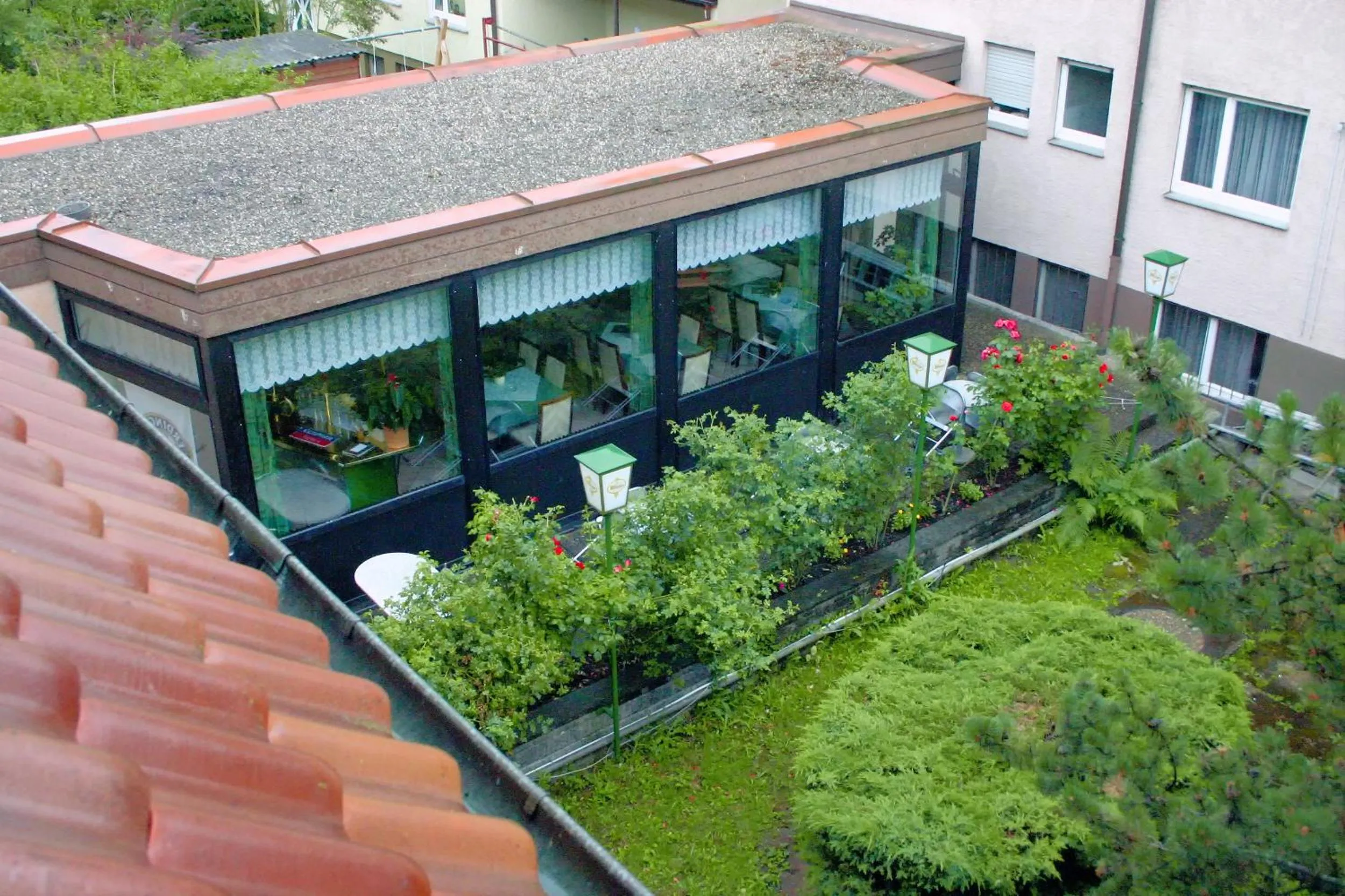 Garden view in Pension Keinath