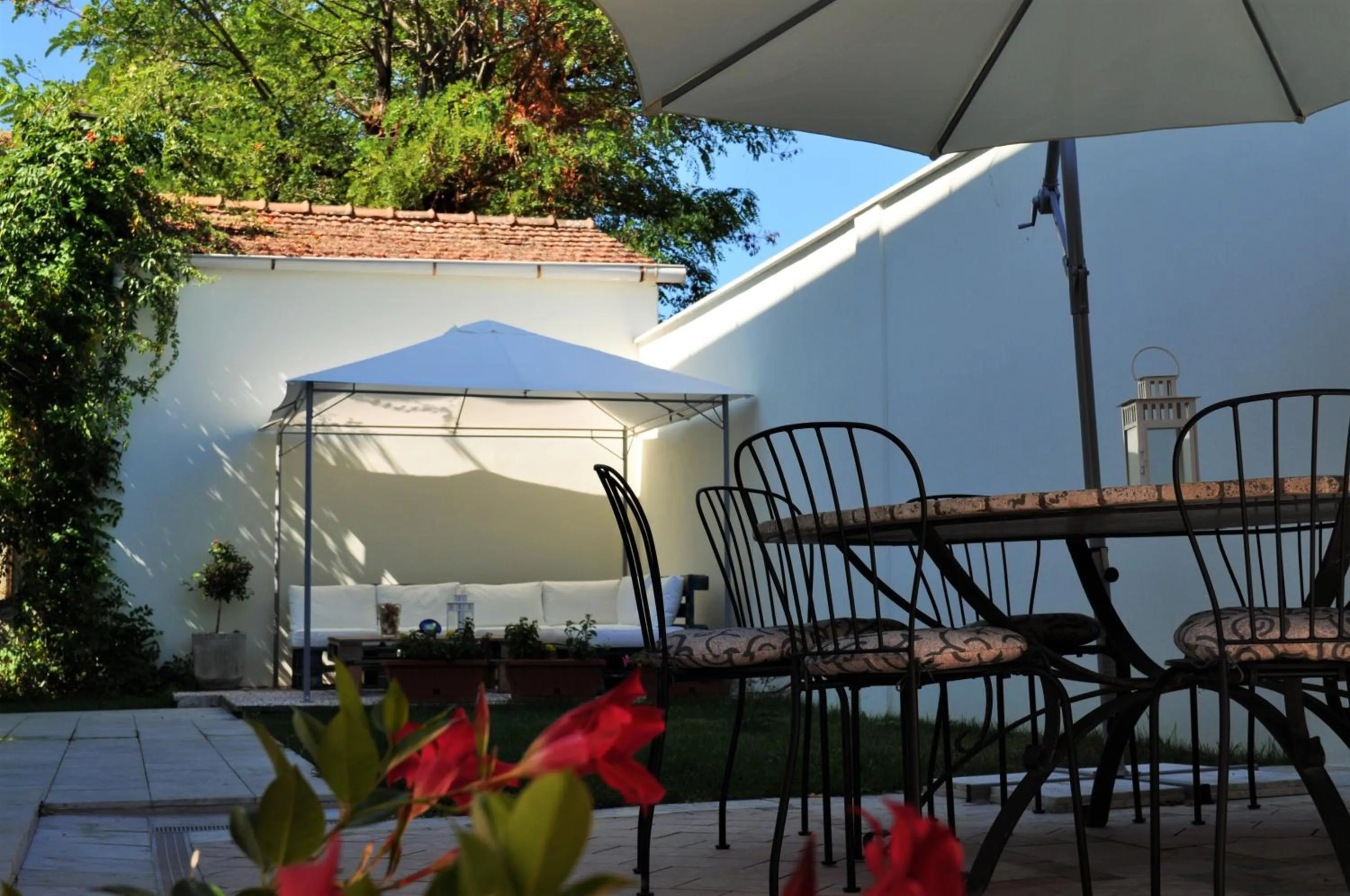 Garden view in B&B Giù le Stelle