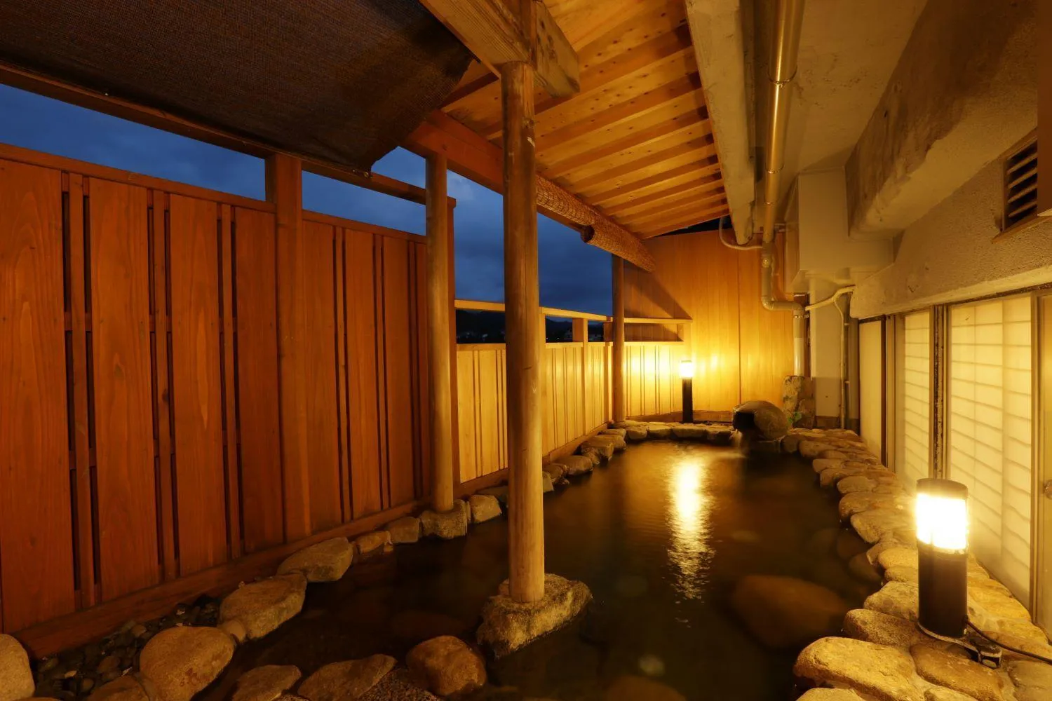 Hot Spring Bath in Okukinosaki Seaside Hotel