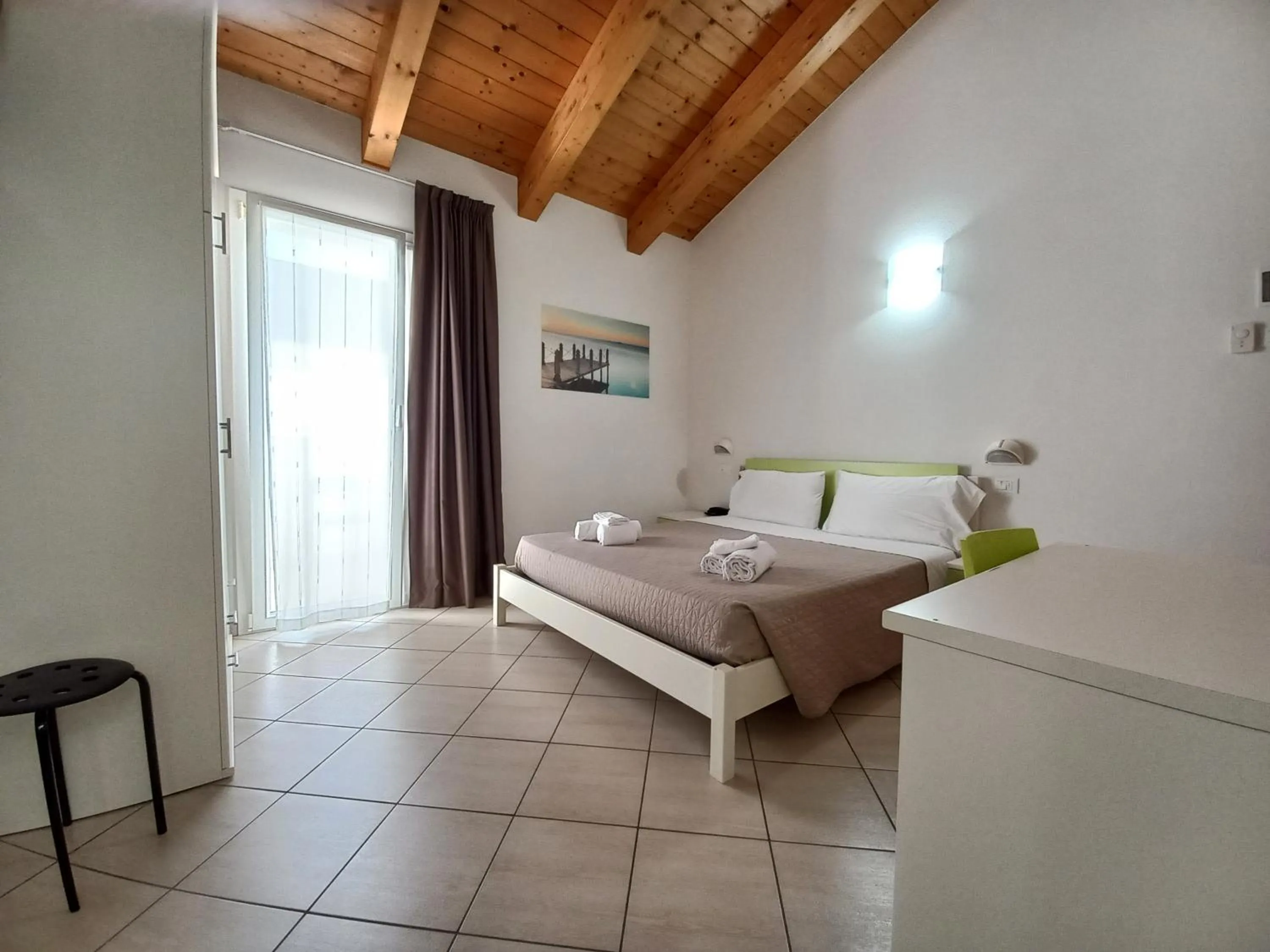 Bed in Hotel Sasselli