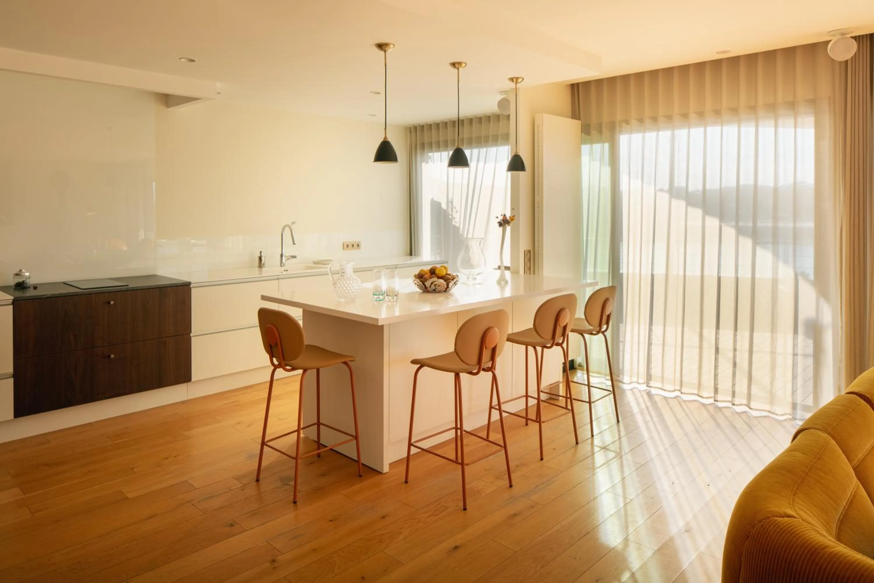 kitchen in Hôtel & Spa Villa Seren