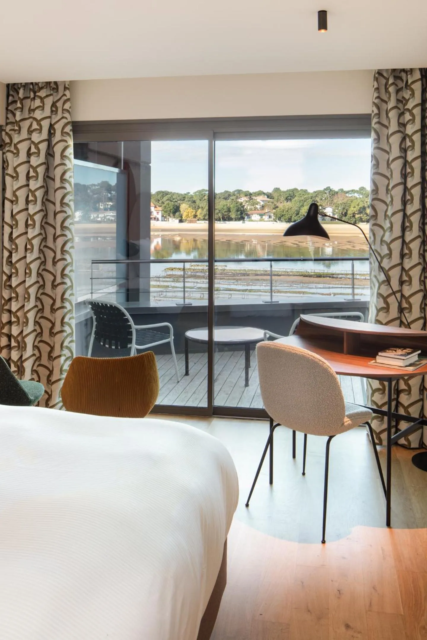 View (from property/room), Bed in Hôtel & Spa Villa Seren