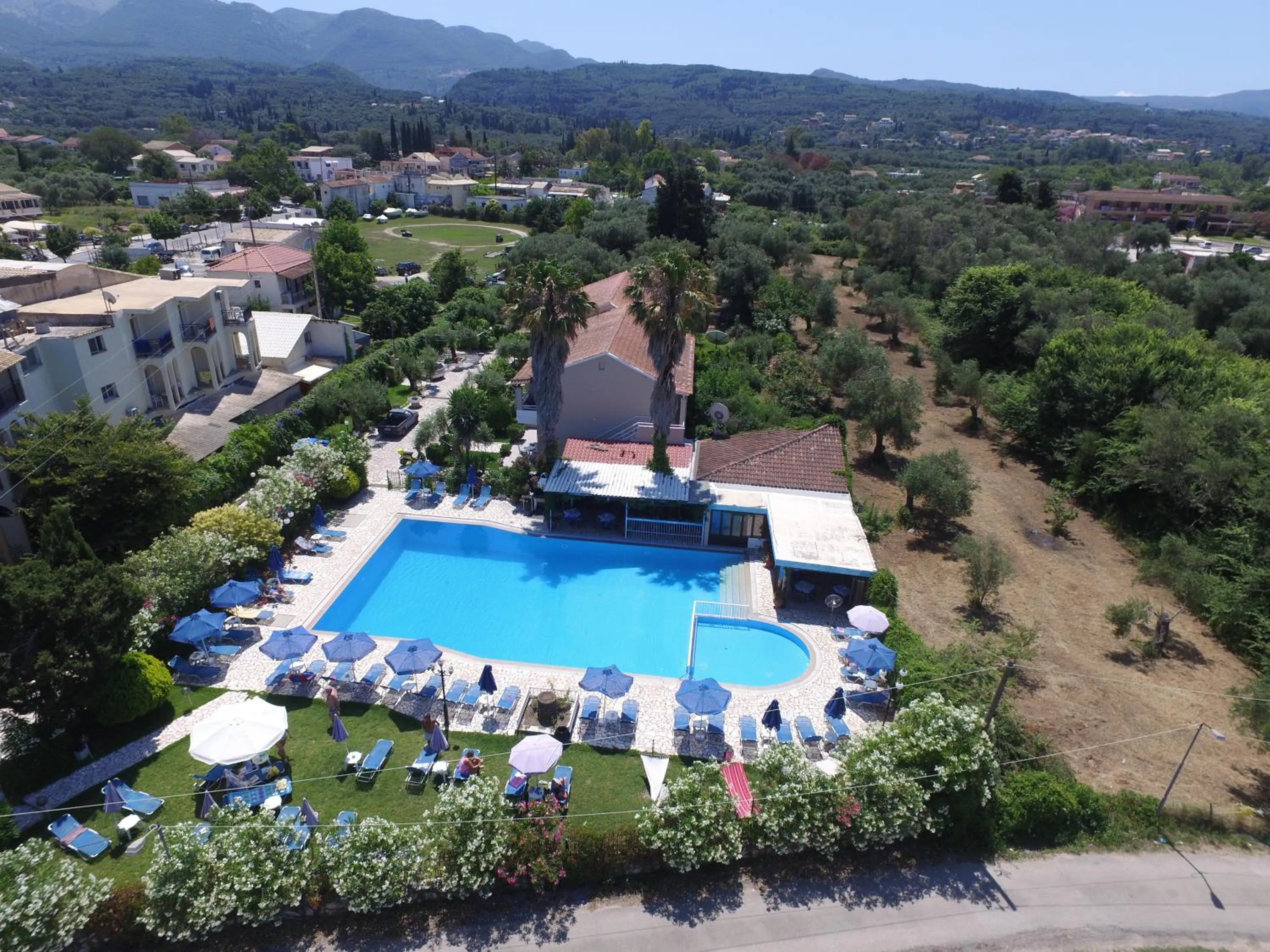 Bird's eye view in Alexandros Studios Apartments