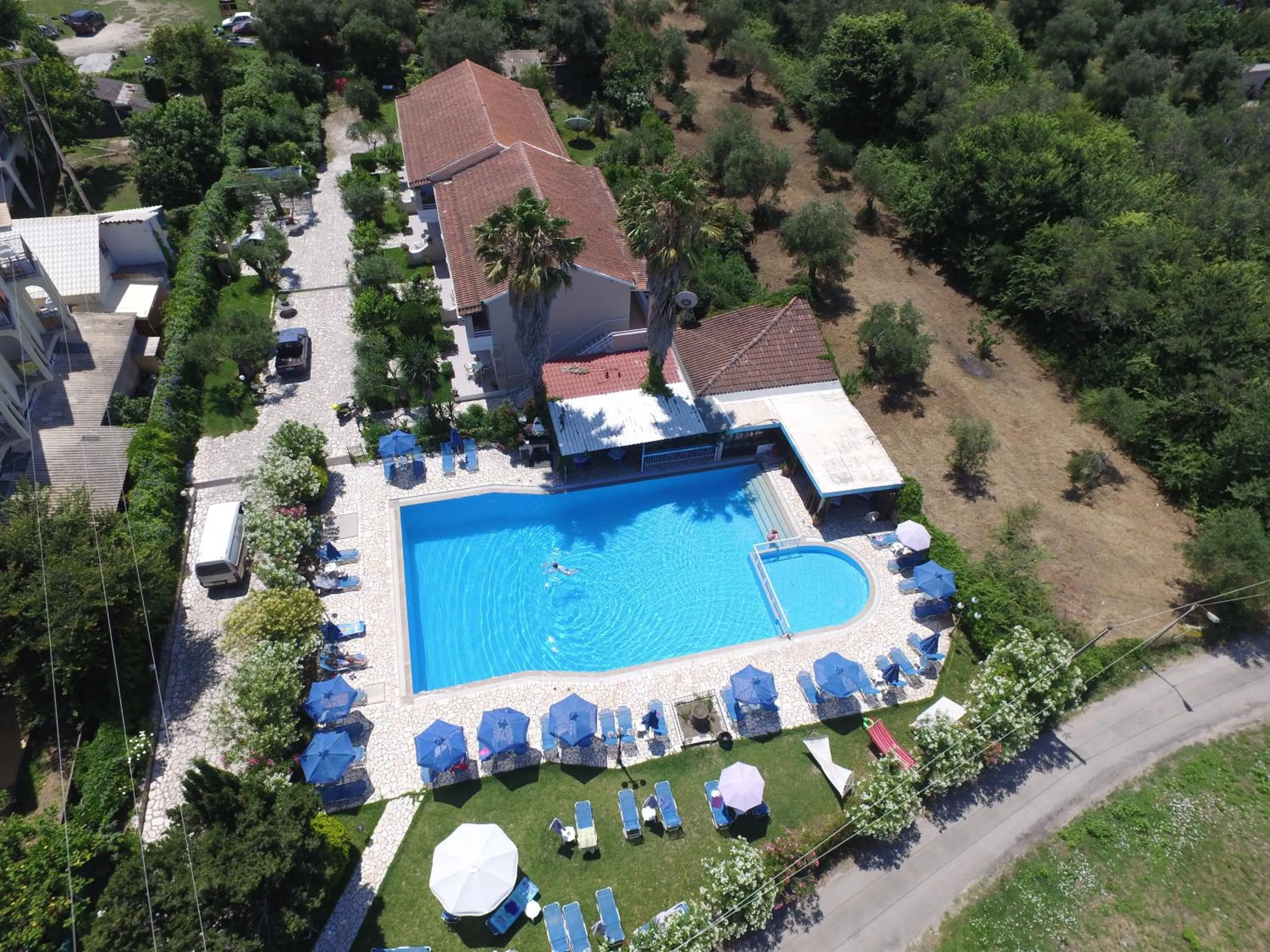 Bird's eye view in Alexandros Studios Apartments