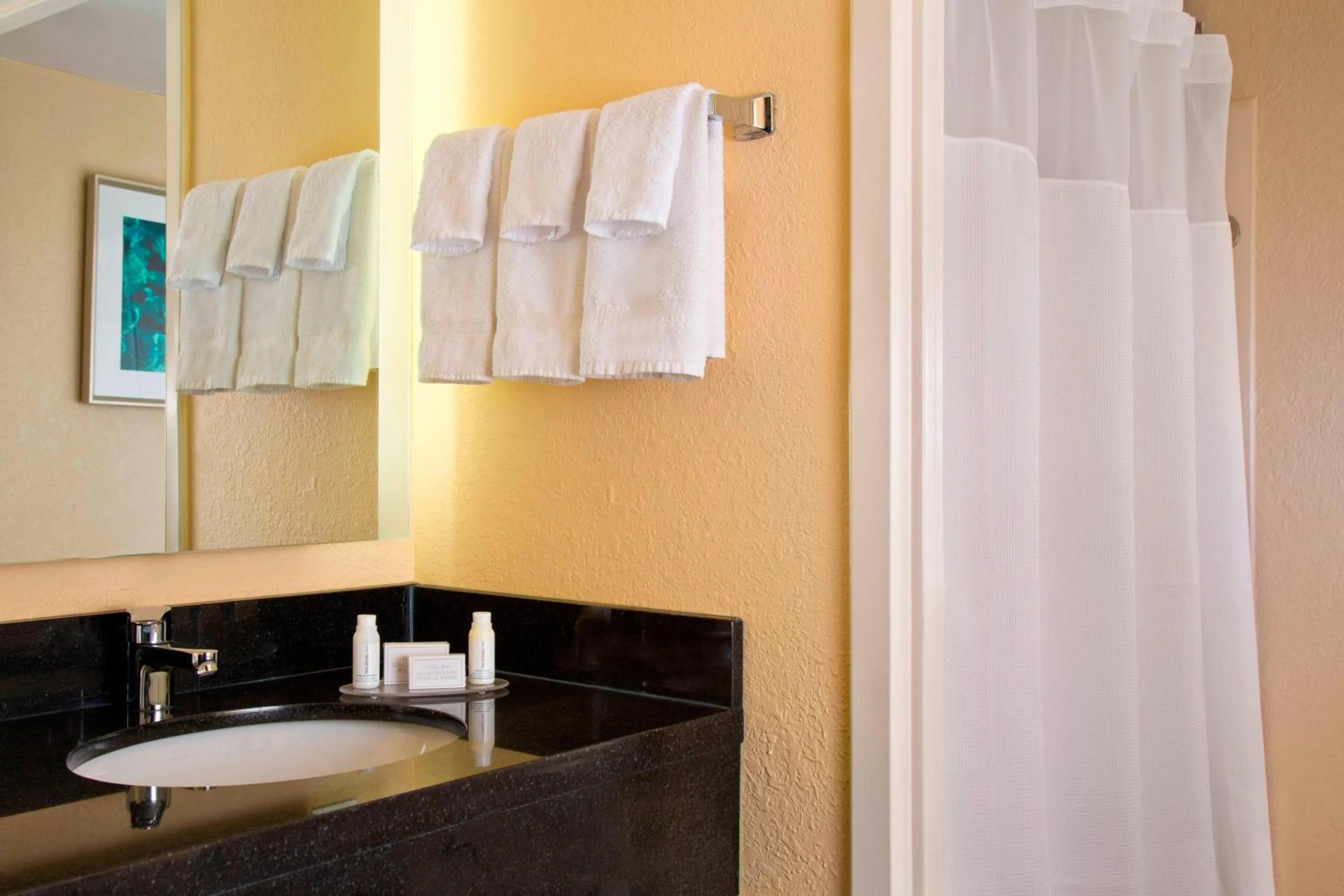 Bathroom in Fairfield Inn & Suites by Marriott Orlando Lake Buena Vista in the Marriott Village