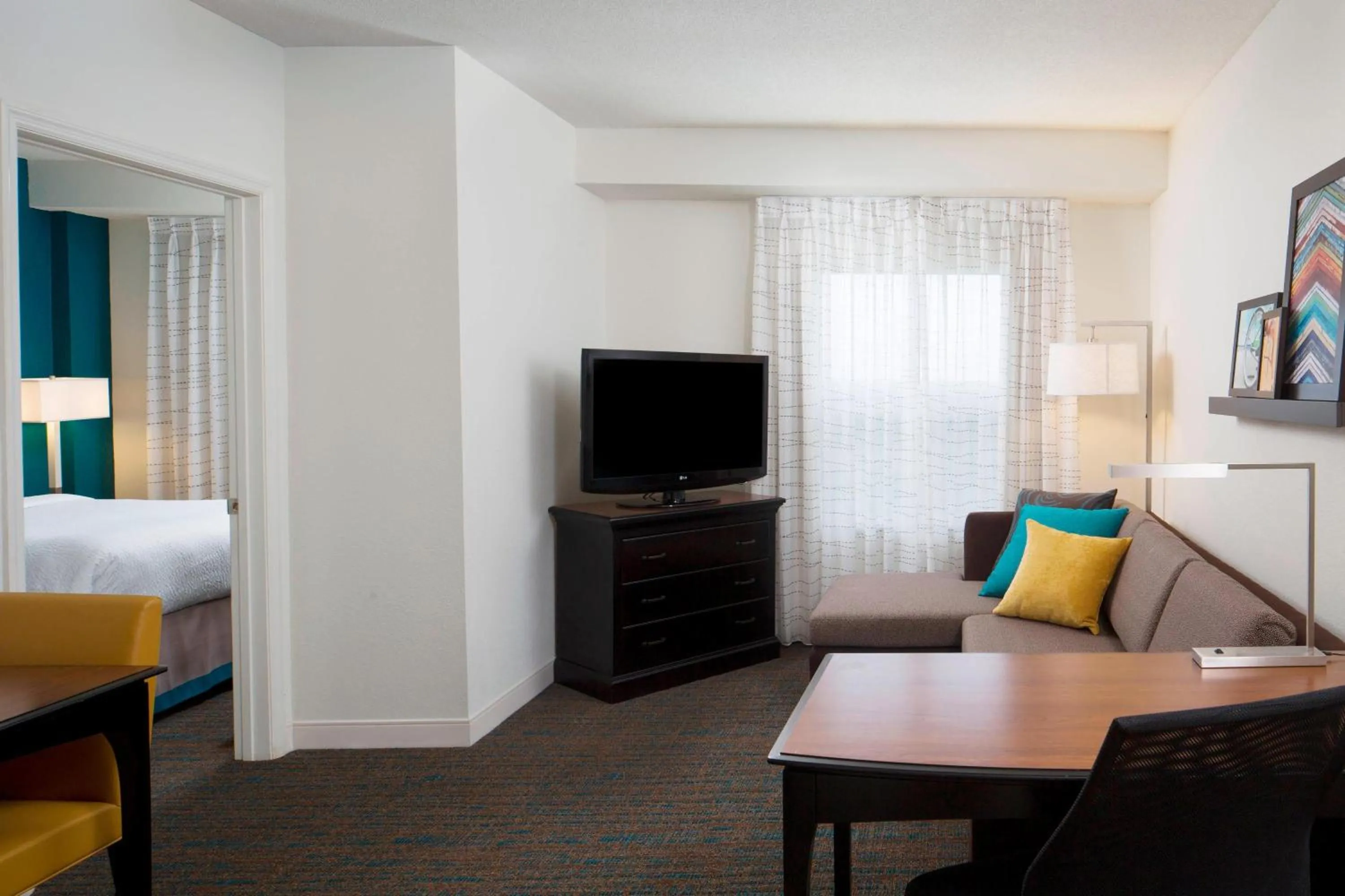 Bedroom, Bed in Residence Inn by Marriott Orlando at SeaWorld