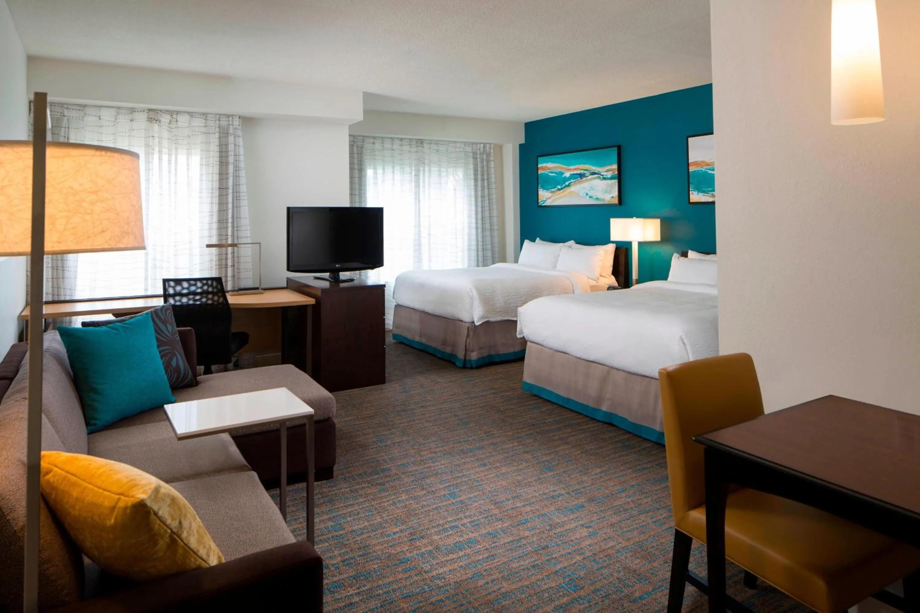 Bedroom, Bed in Residence Inn by Marriott Orlando at SeaWorld