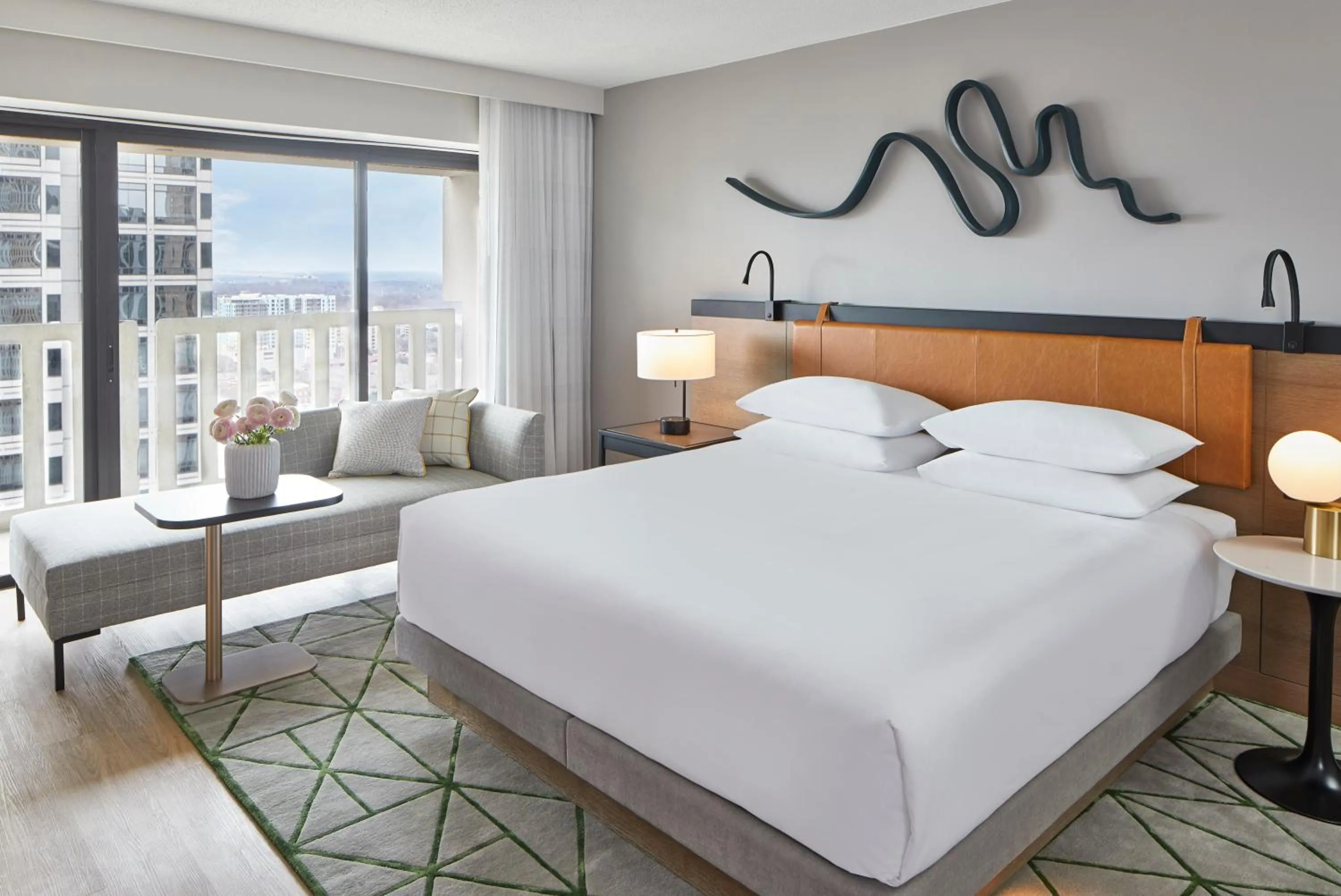 Bed in Hyatt Regency Atlanta