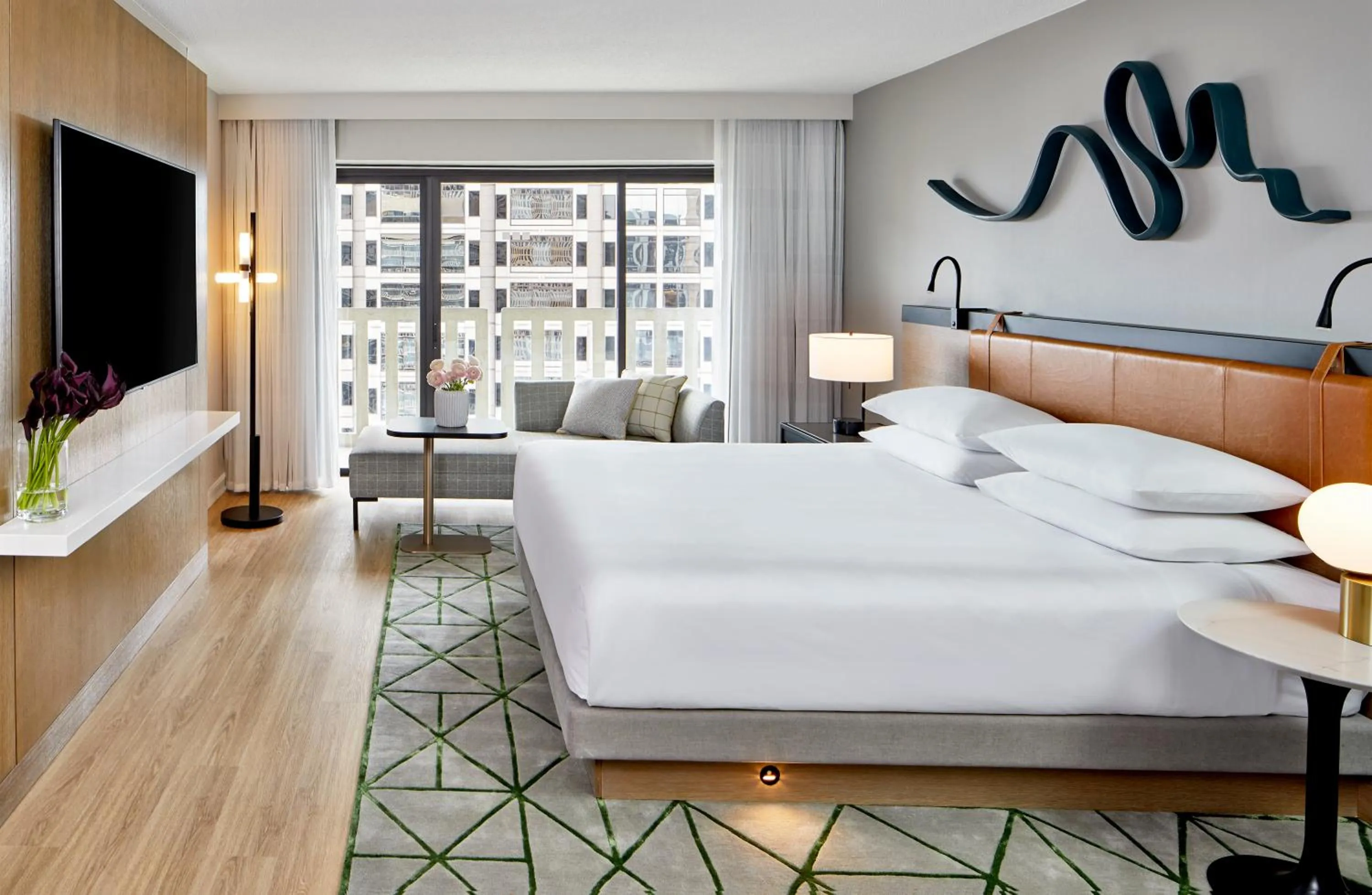 Bed in Hyatt Regency Atlanta