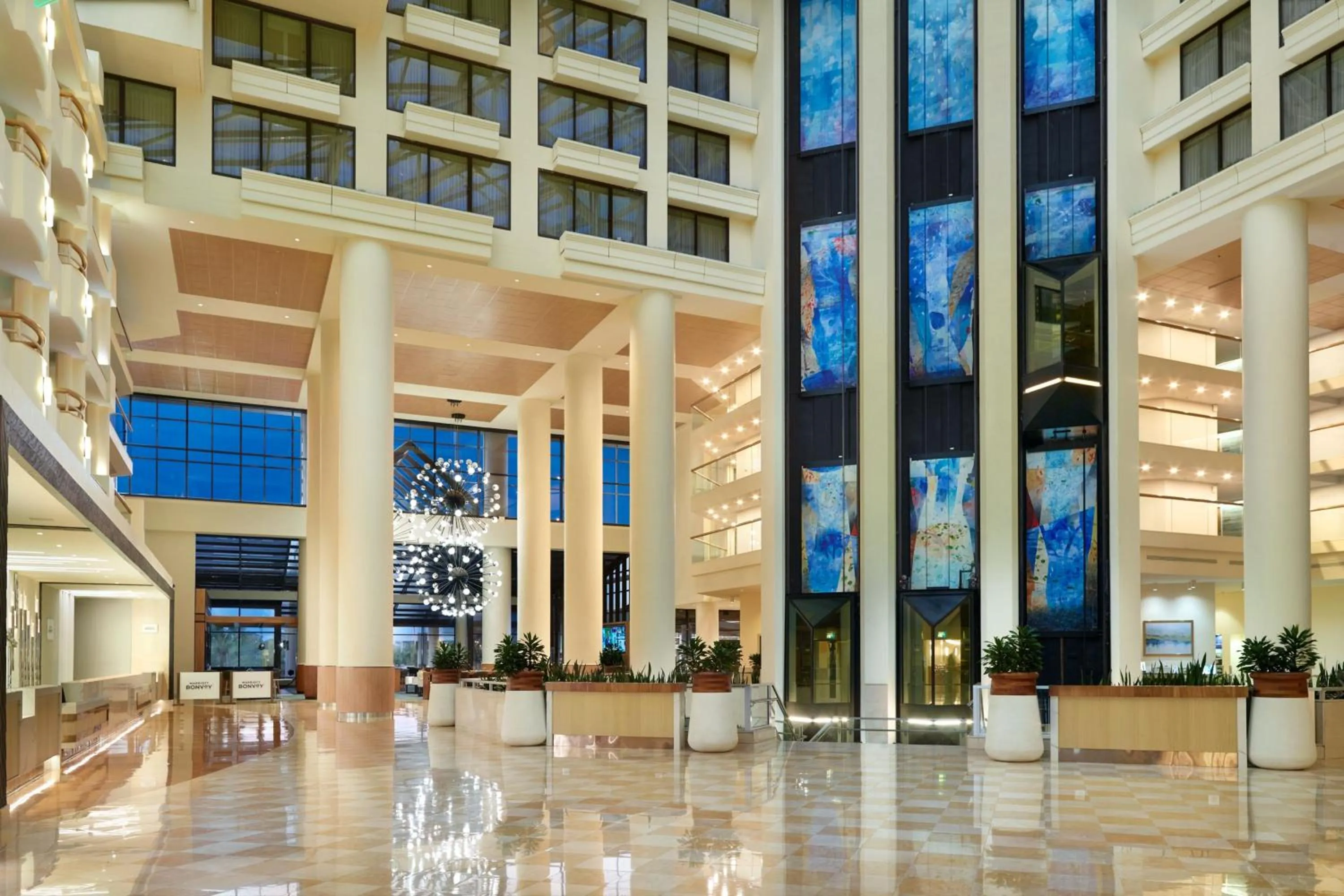 Lobby or reception in Orlando World Center Marriott