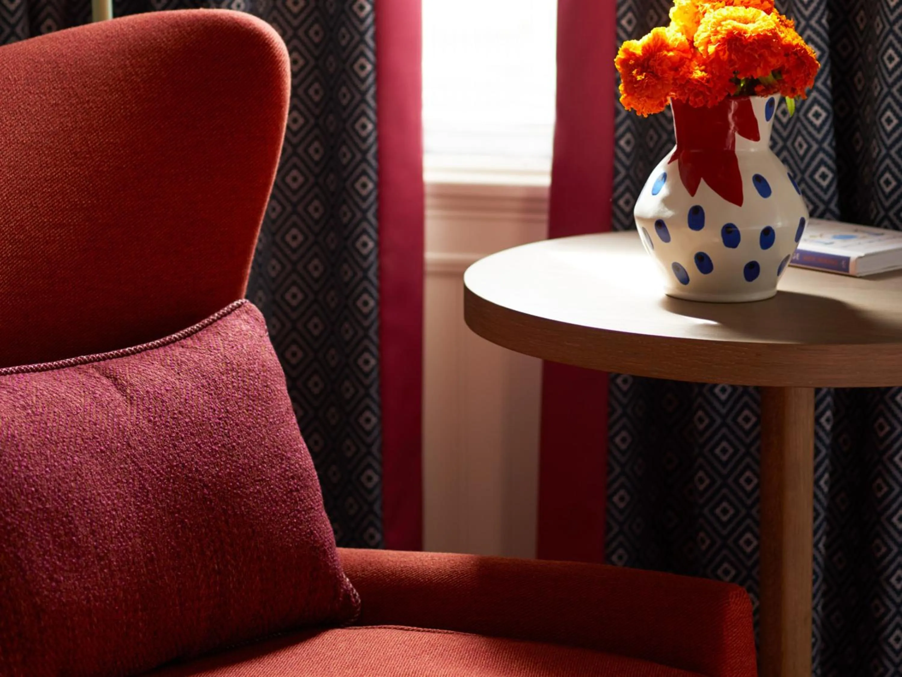 Seating area in Hotel Triton