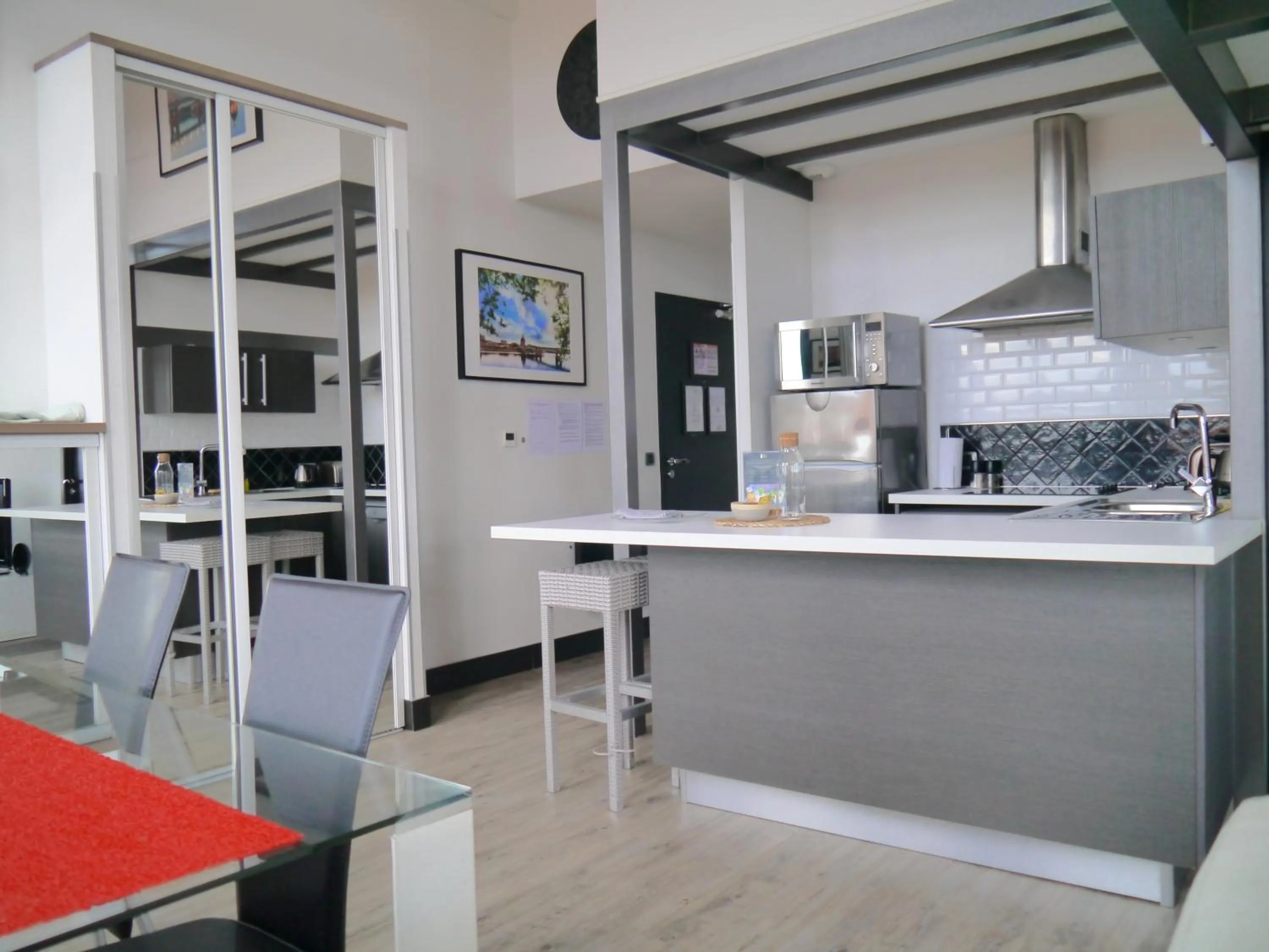 Kitchen or kitchenette in Haut Lofts - Toulouse Centre Ramblas