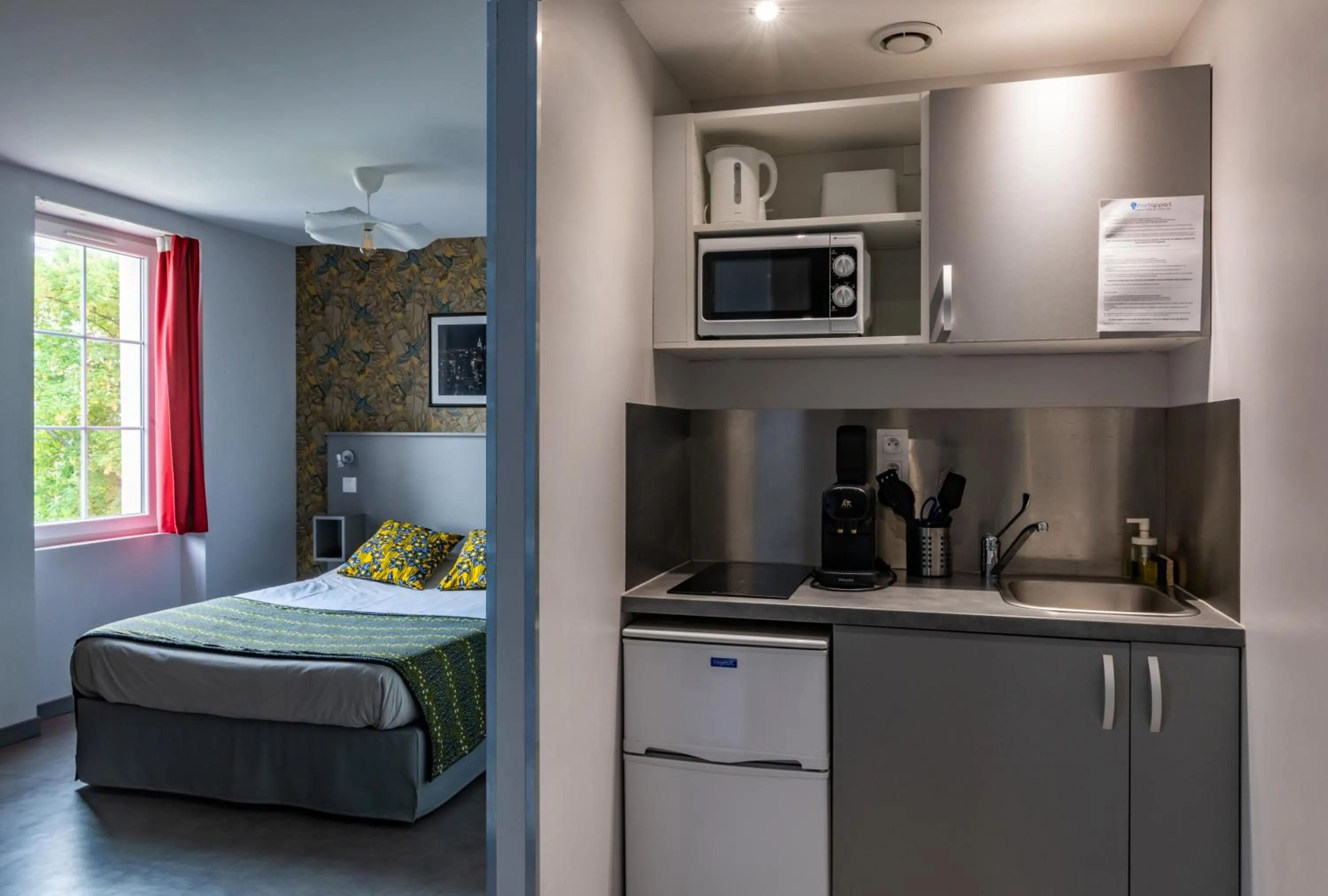 Bed in Smartappart Caen Grusse