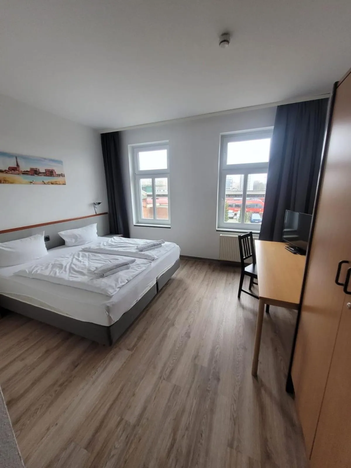 Bed in Appartement-Hotel Rostock