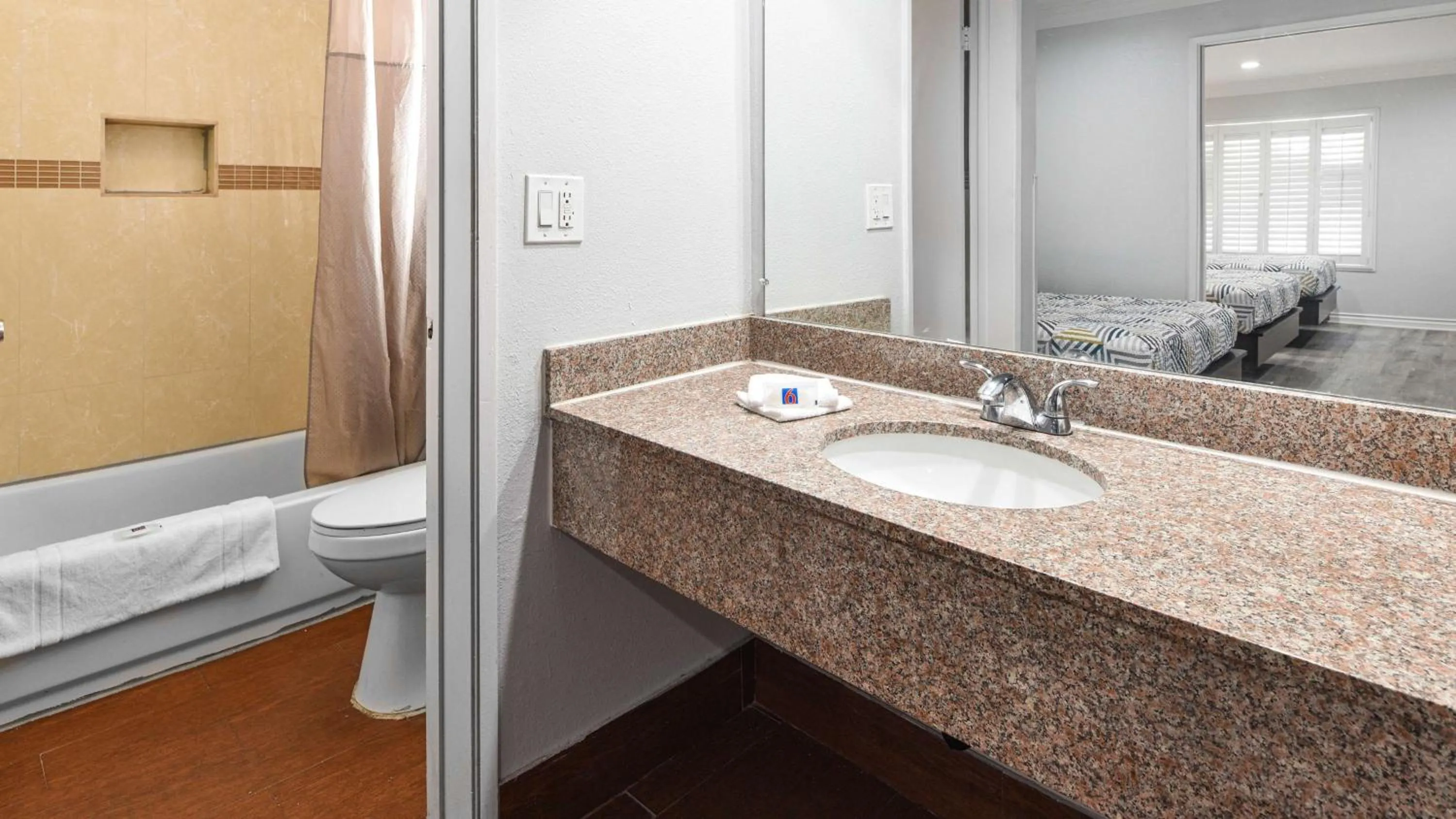 Photo of the whole room in Motel 6-Anaheim, CA - Convention Center