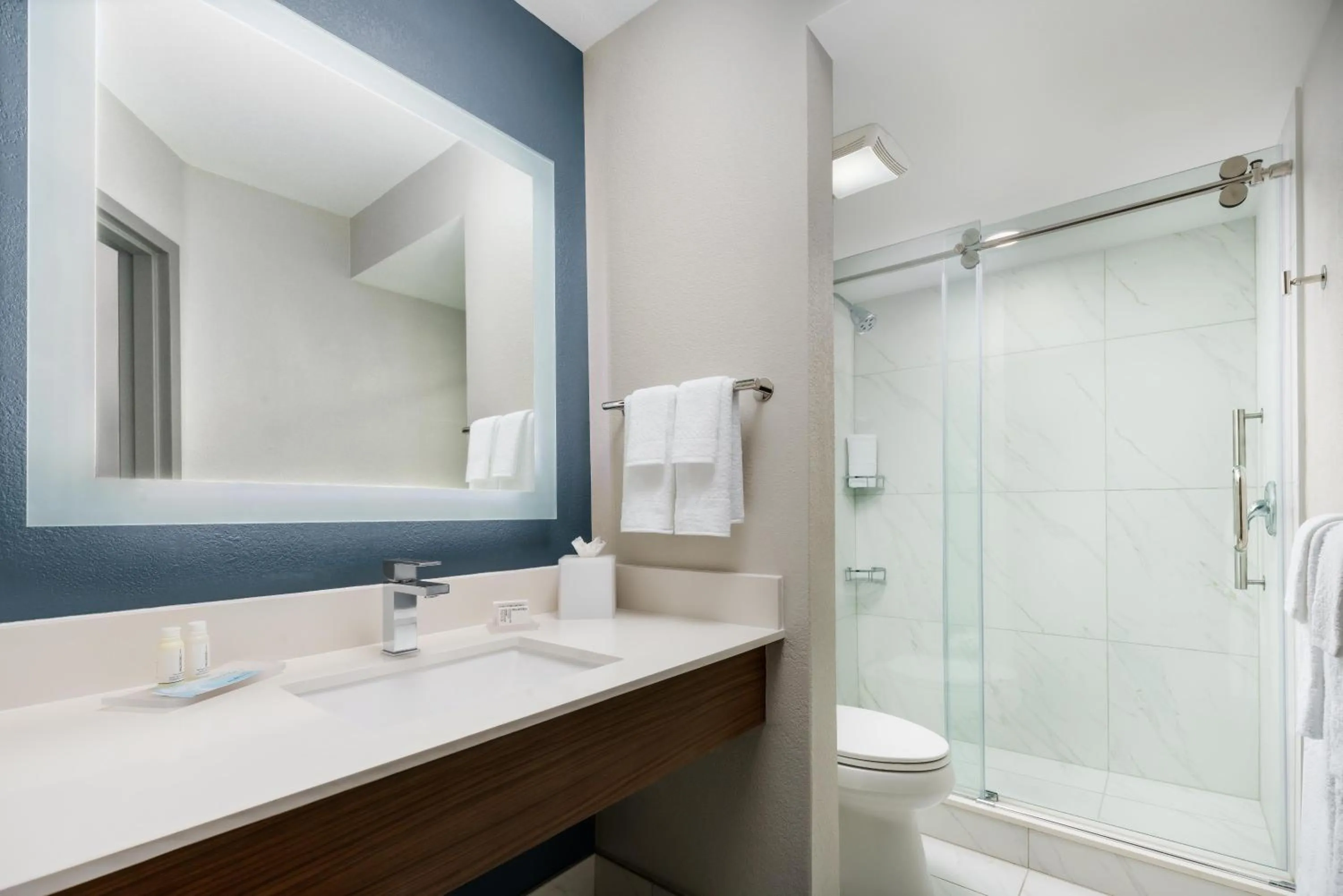 Shower in Courtyard by Marriott Orlando Lake Buena Vista at Vista Centre