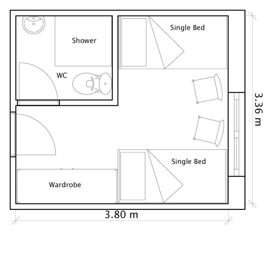 Floor plan in The Lodge @ Harvey's Point