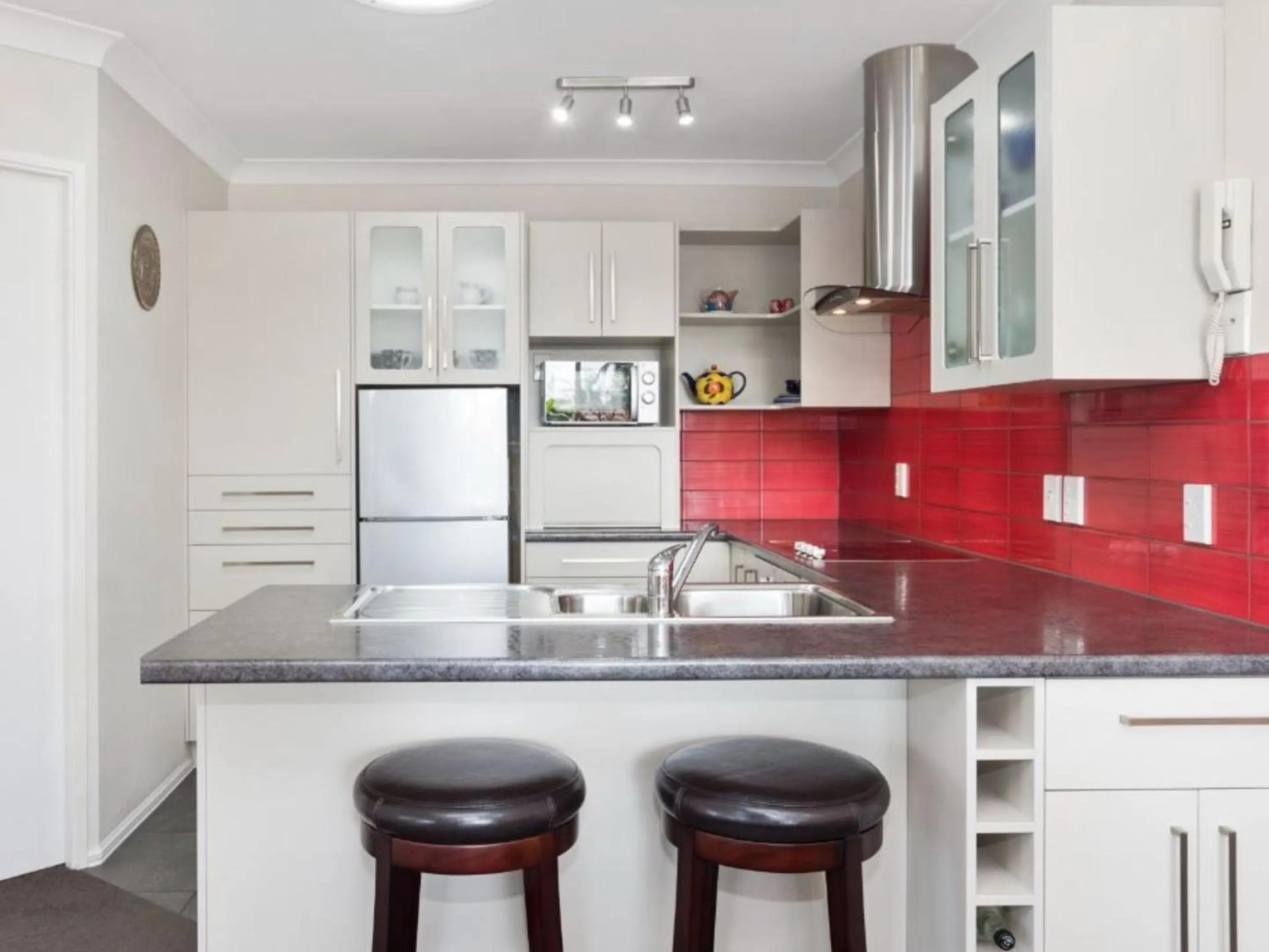 kitchen in Pacific Palms Resort