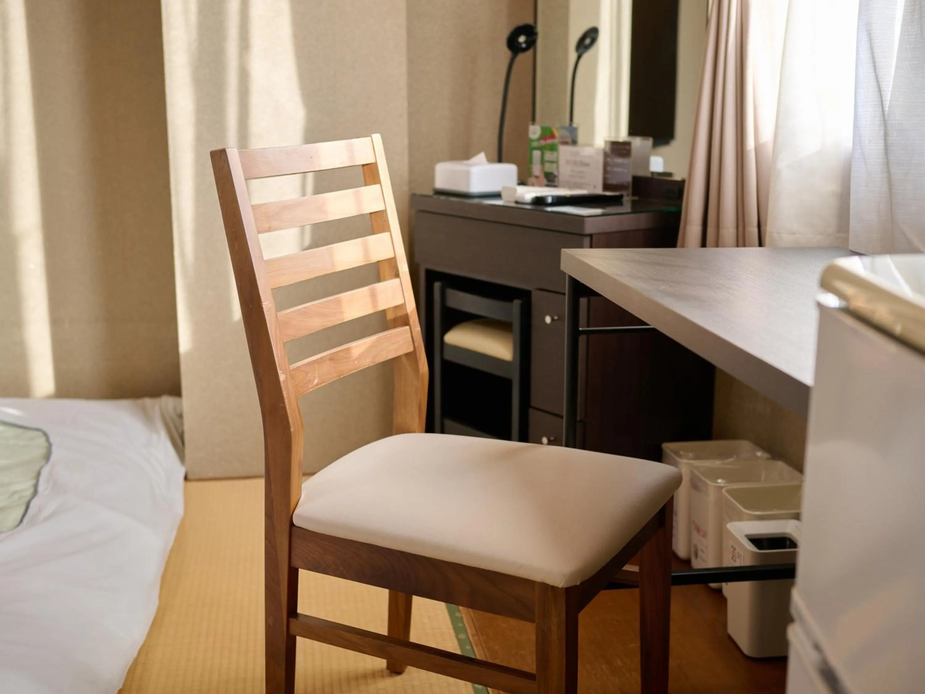 Photo of the whole room, Bed in Okasan Hotel