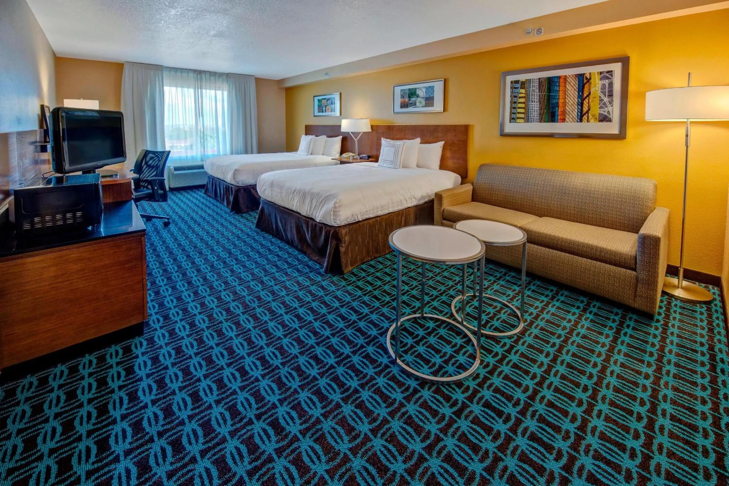 Photo of the whole room, Bed in Fairfield Inn and Suites by Marriott Orlando Near Universal Orlando