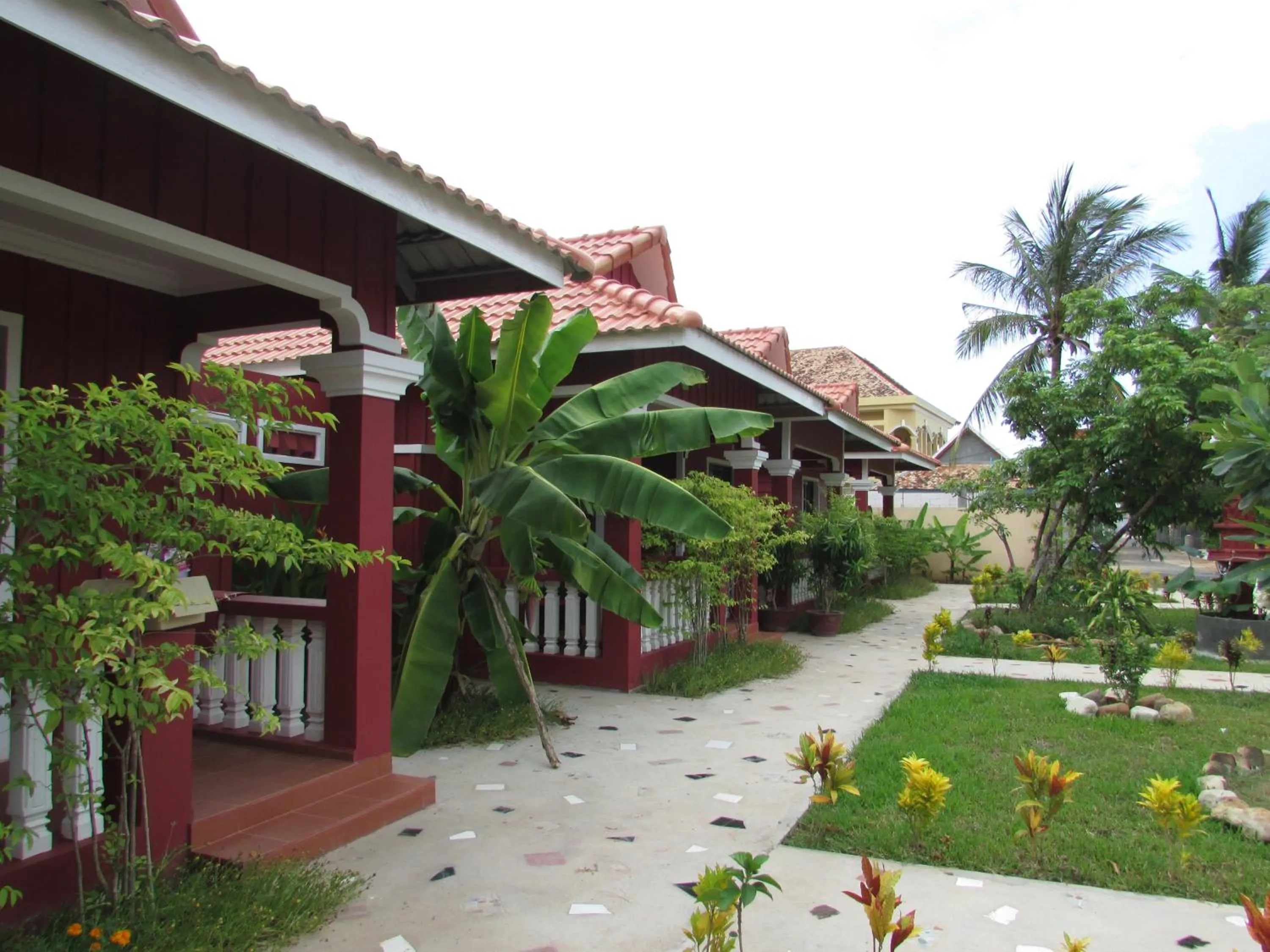 Garden view in Phoumrumduol Bungalow