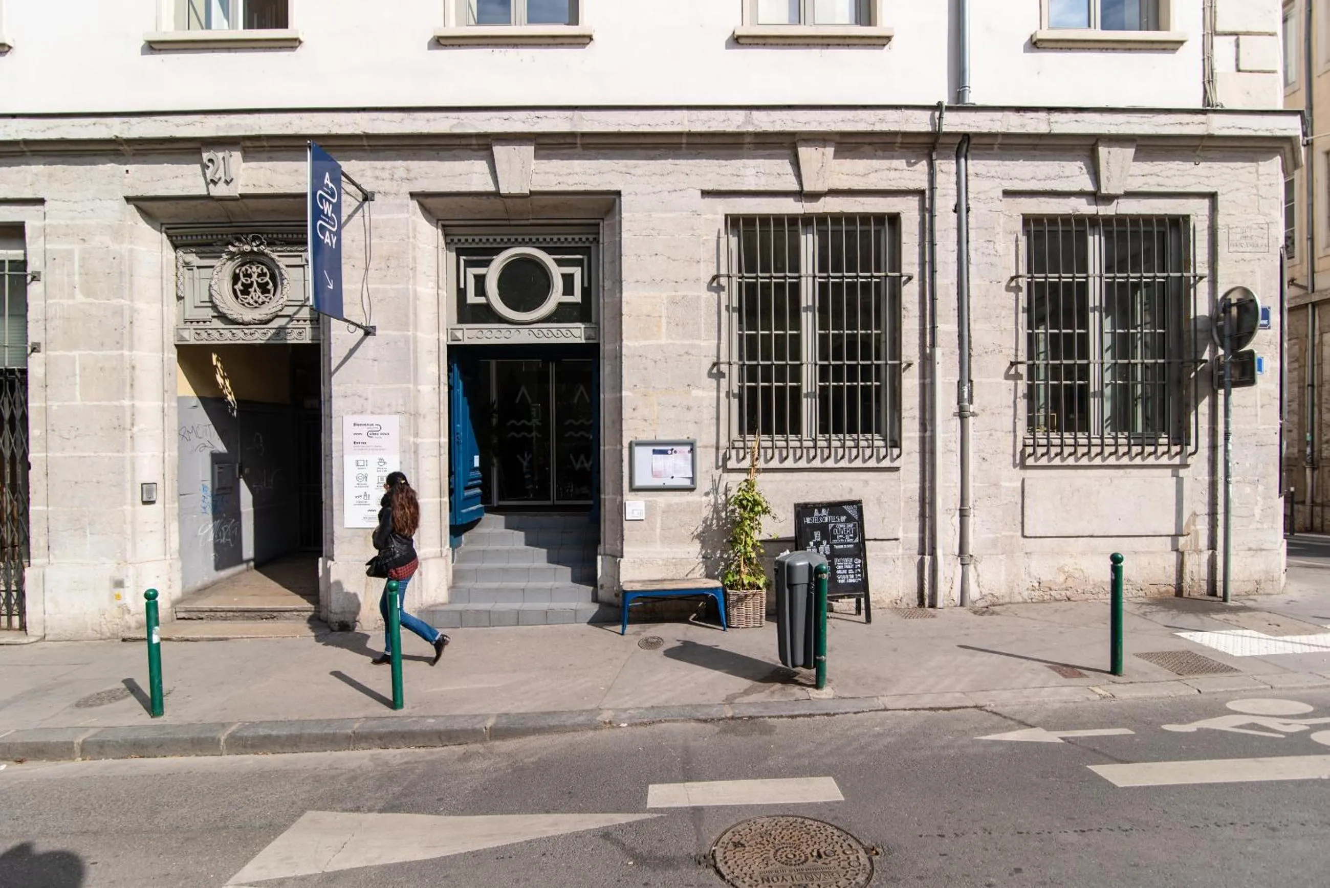 Facade/entrance in Away Hostel & Coffee Shop