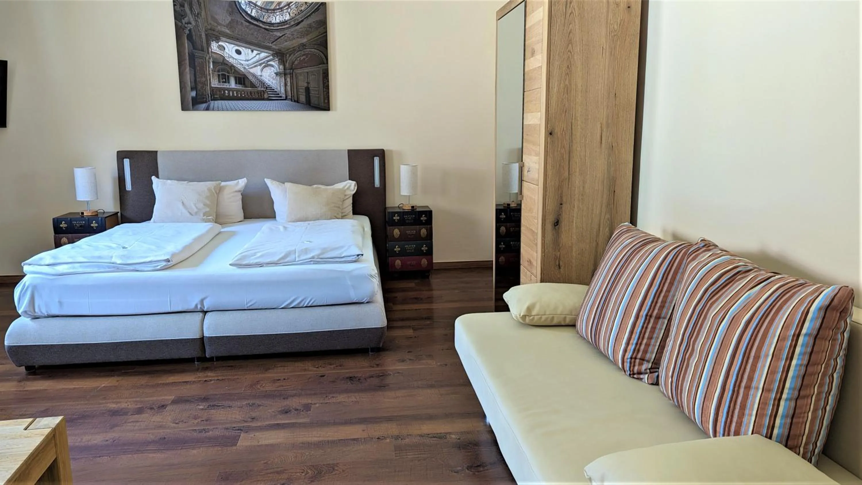 Bed in Altstadthotel Goldene Kugel