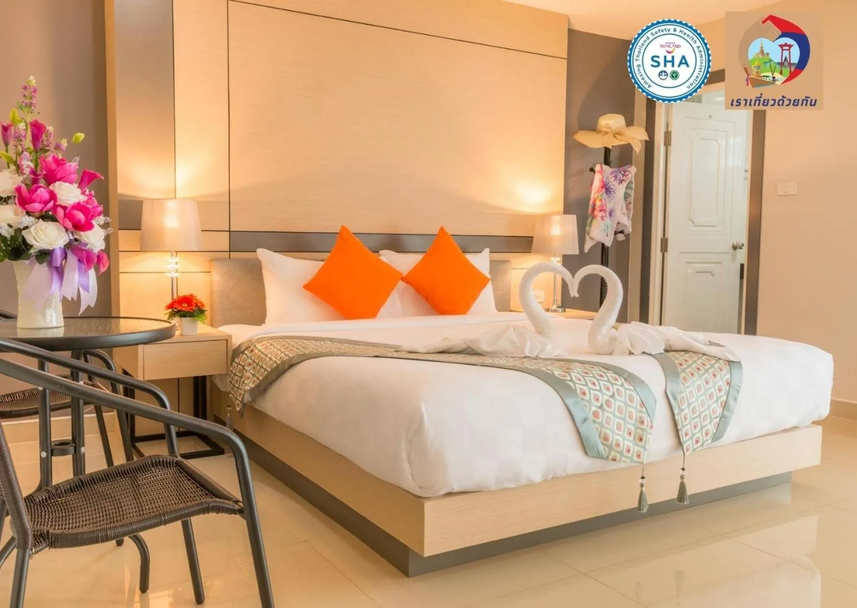 Bed in The Smart Hotel Hat Yai