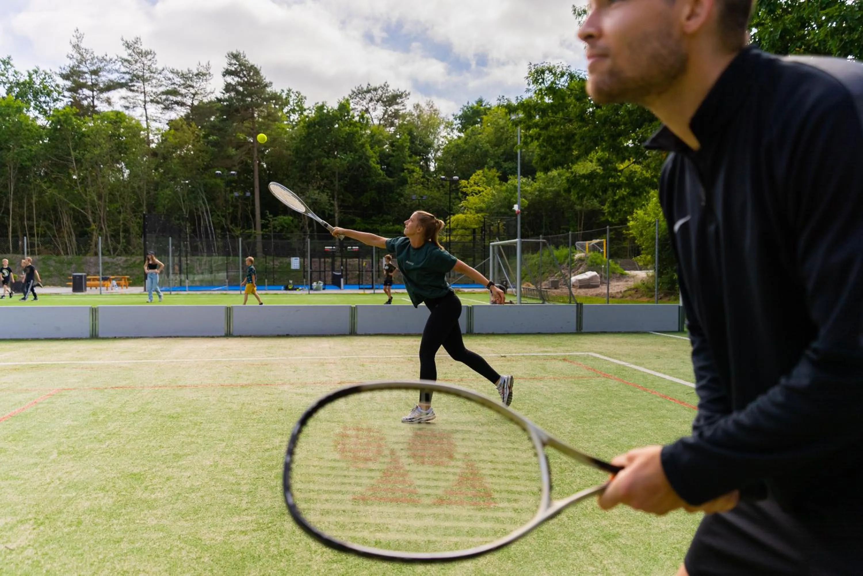 Tennis court in SportsPark Blaavandshuk Resort