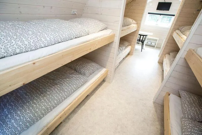 Garden view, Bed in SportsPark Blaavandshuk Resort