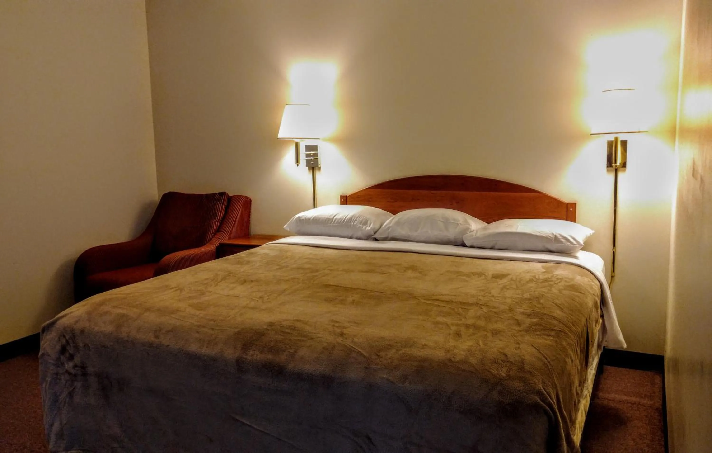 Bed in Driftwood Motel