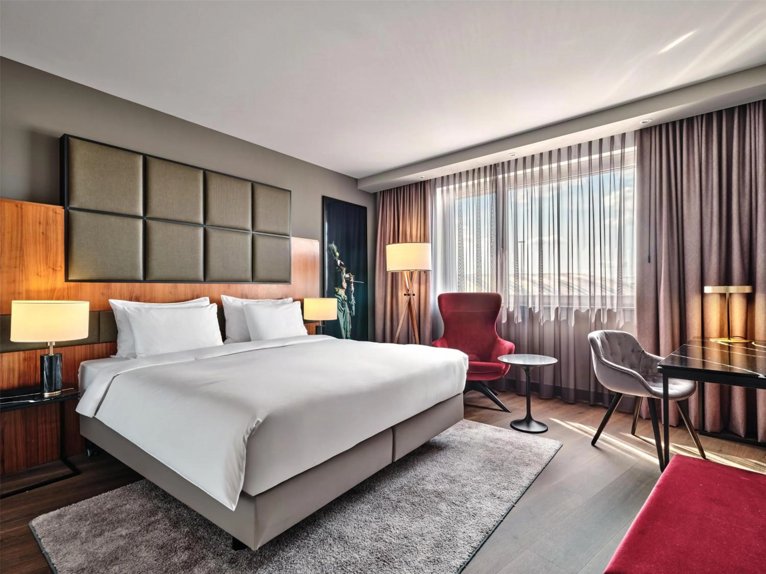 Photo of the whole room, Bed in Radisson Blu Hotel, Hamburg Airport