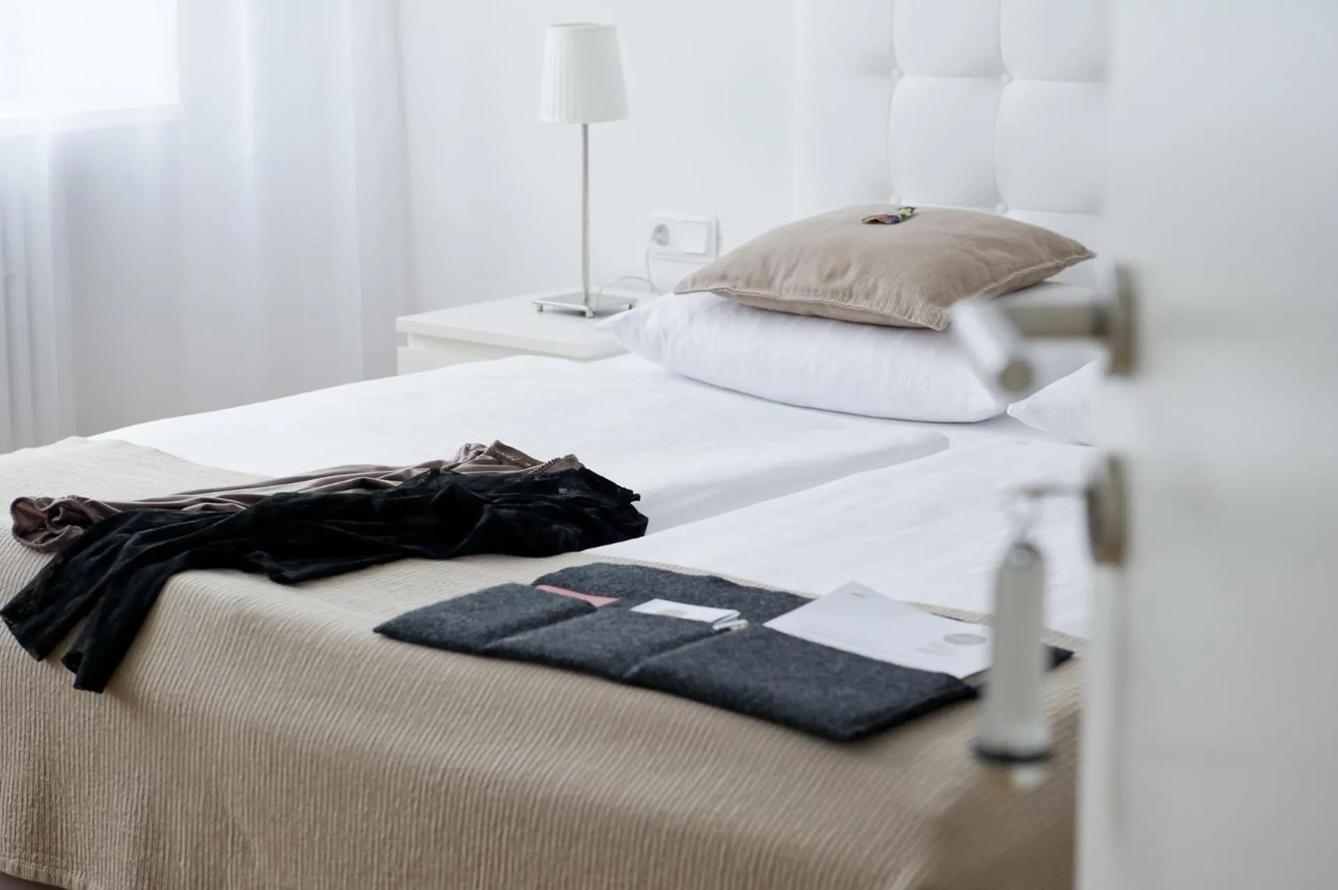 Bed in Burgblickhotel