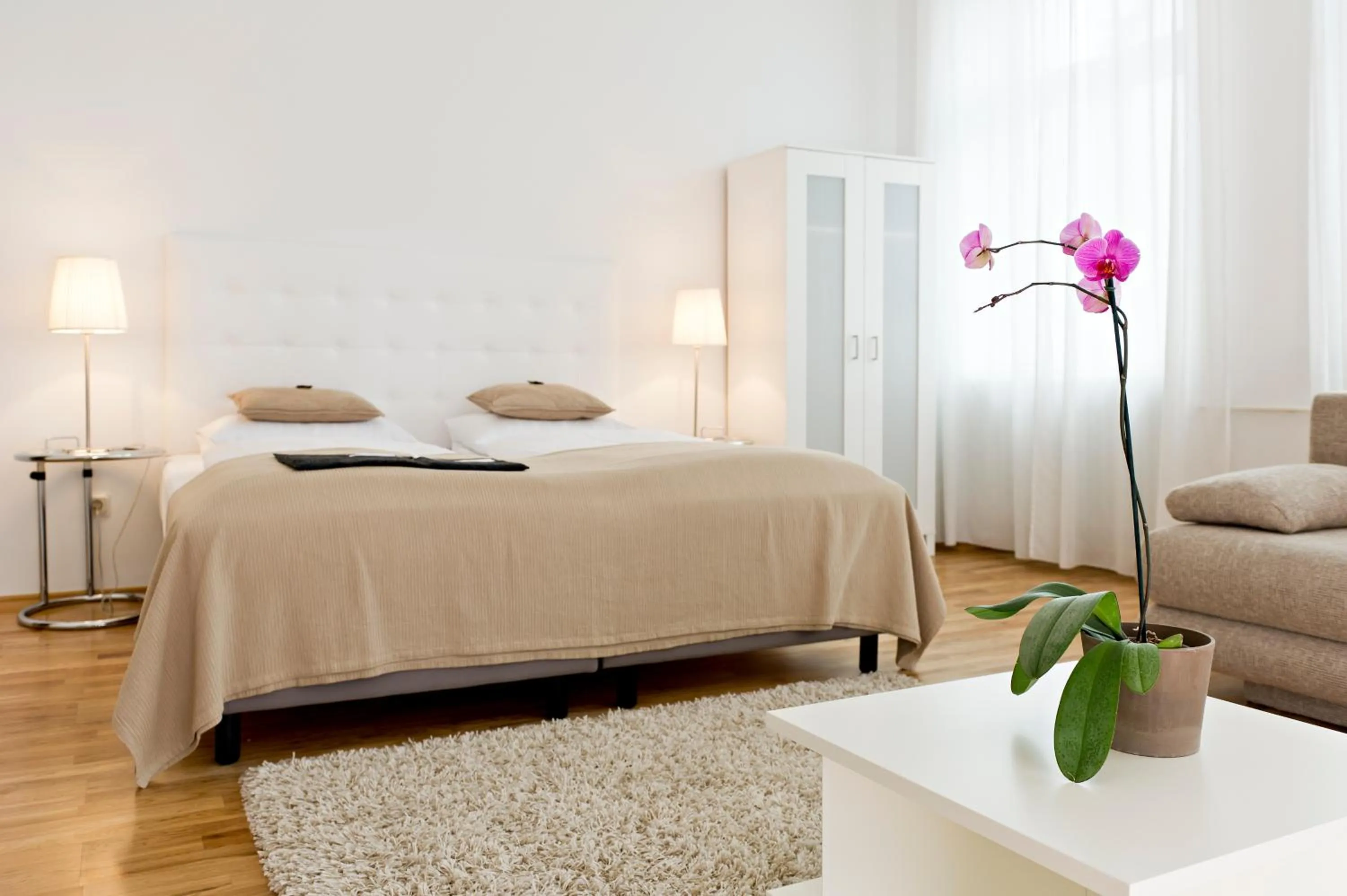 Bed in Burgblickhotel