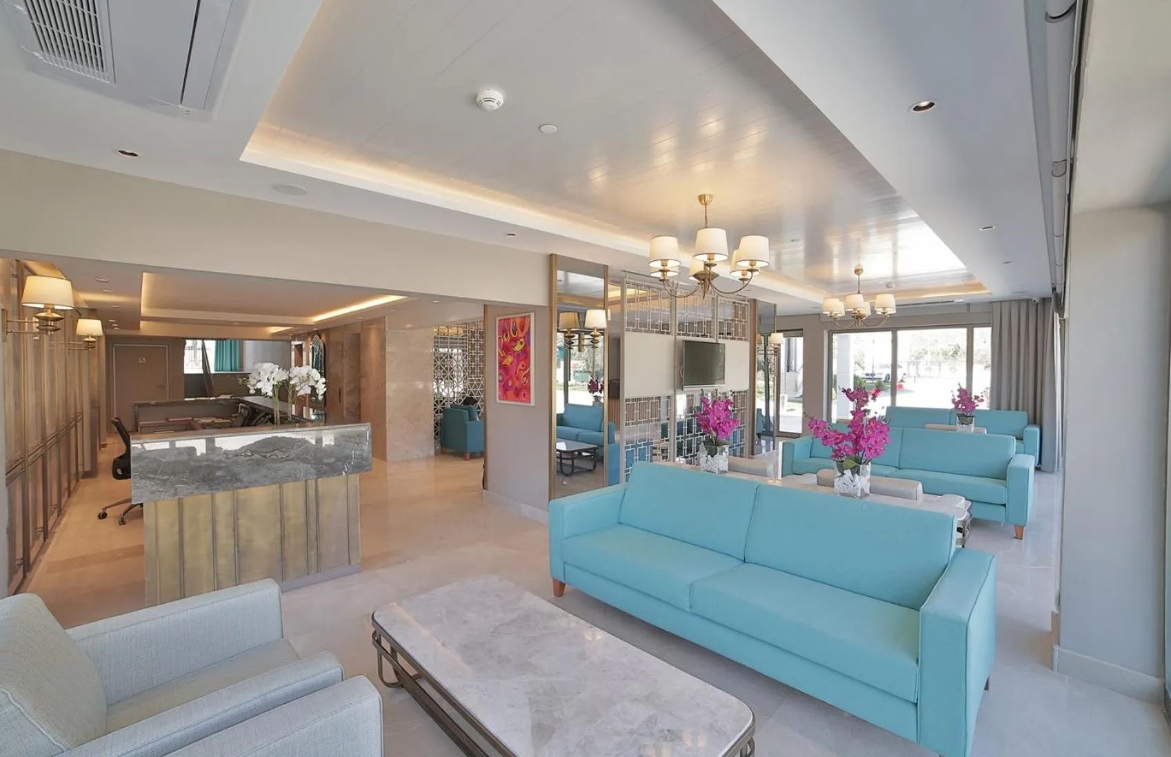 Lobby or reception in Rawda Resort Hotel Altinoluk