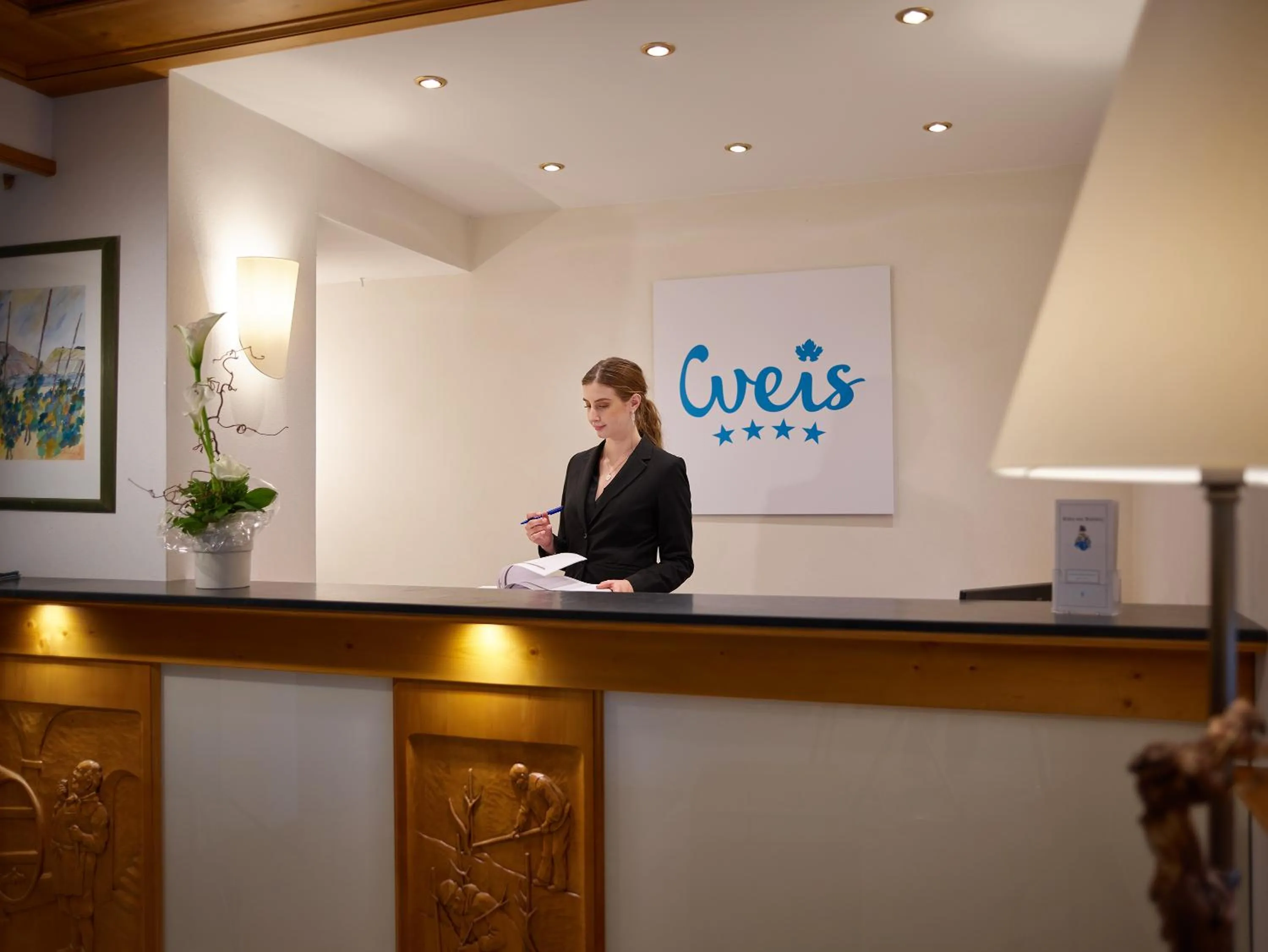Lobby or reception in Hotel Weis