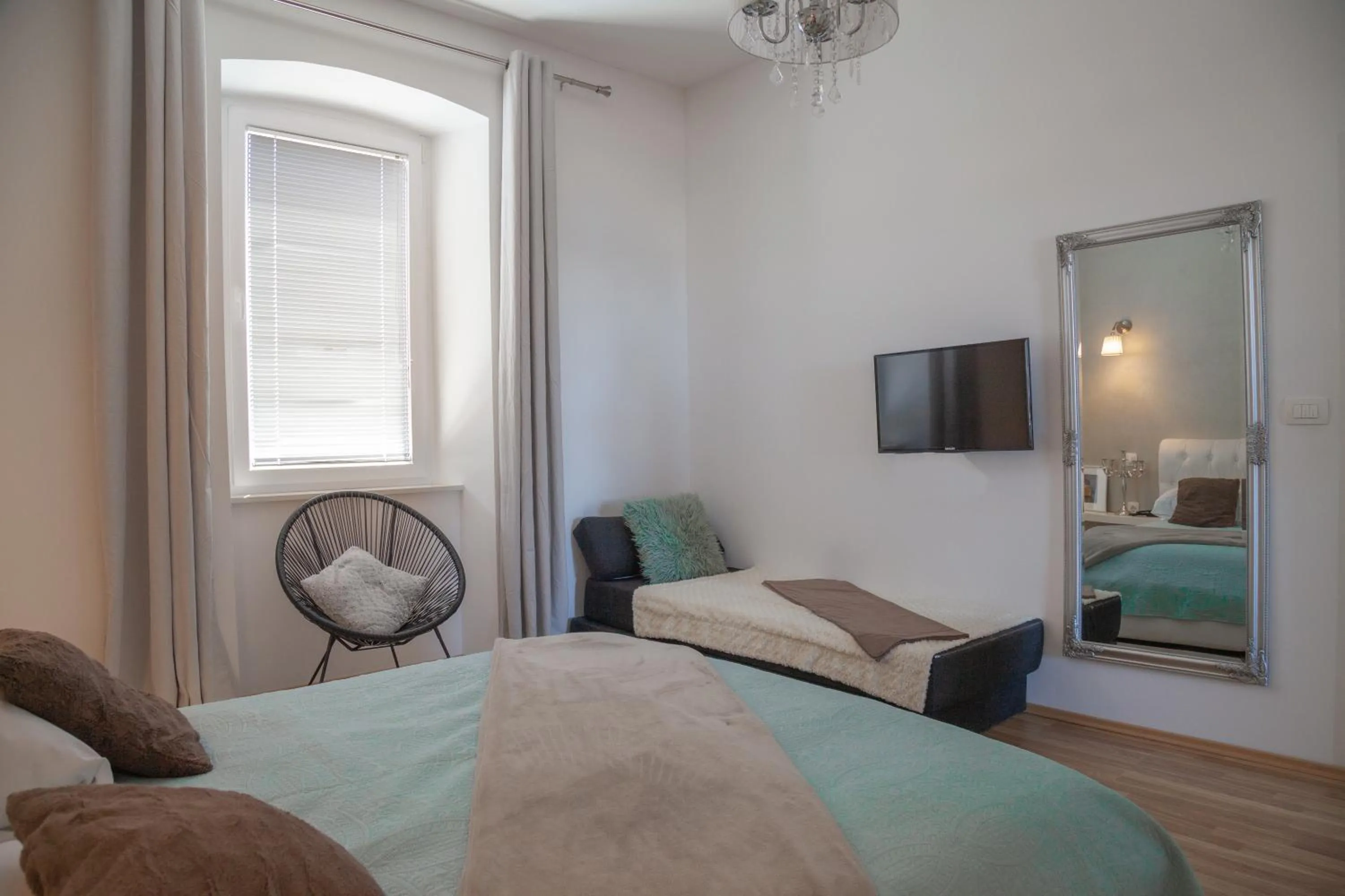 Bedroom, Bed in Captain Emo City Apartments