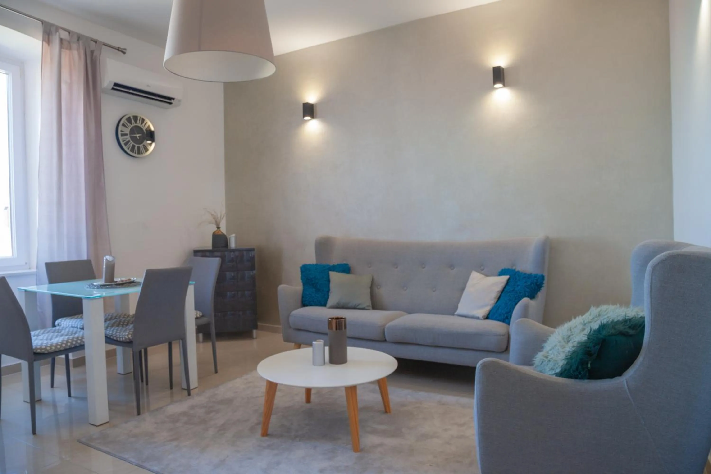 Living room in Captain Emo City Apartments