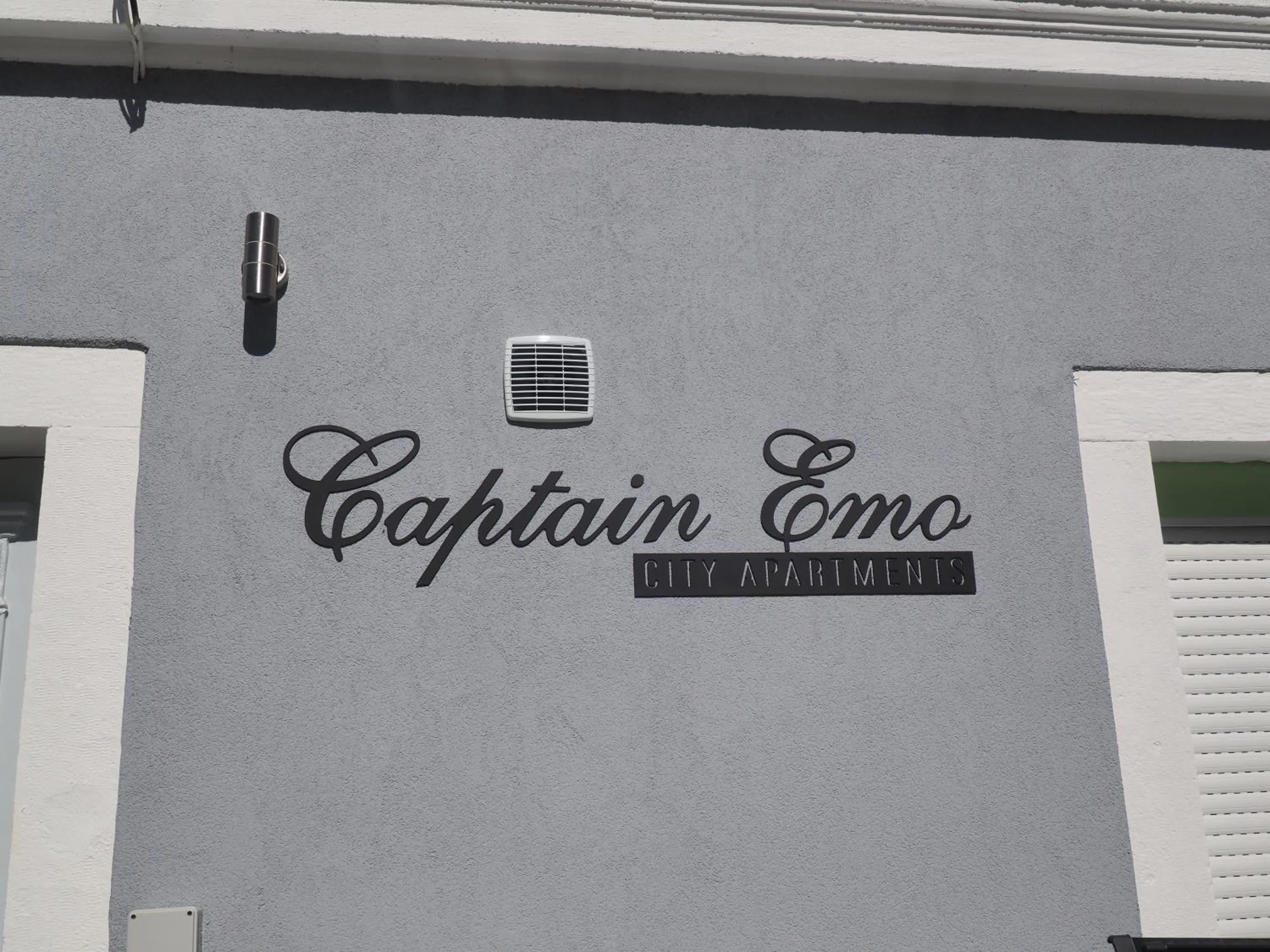 Logo/Certificate/Sign in Captain Emo City Apartments