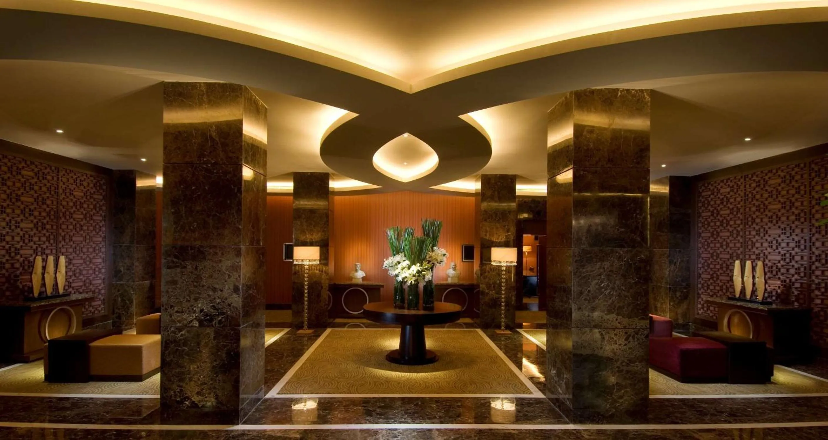 Lobby or reception in Hilton Beijing